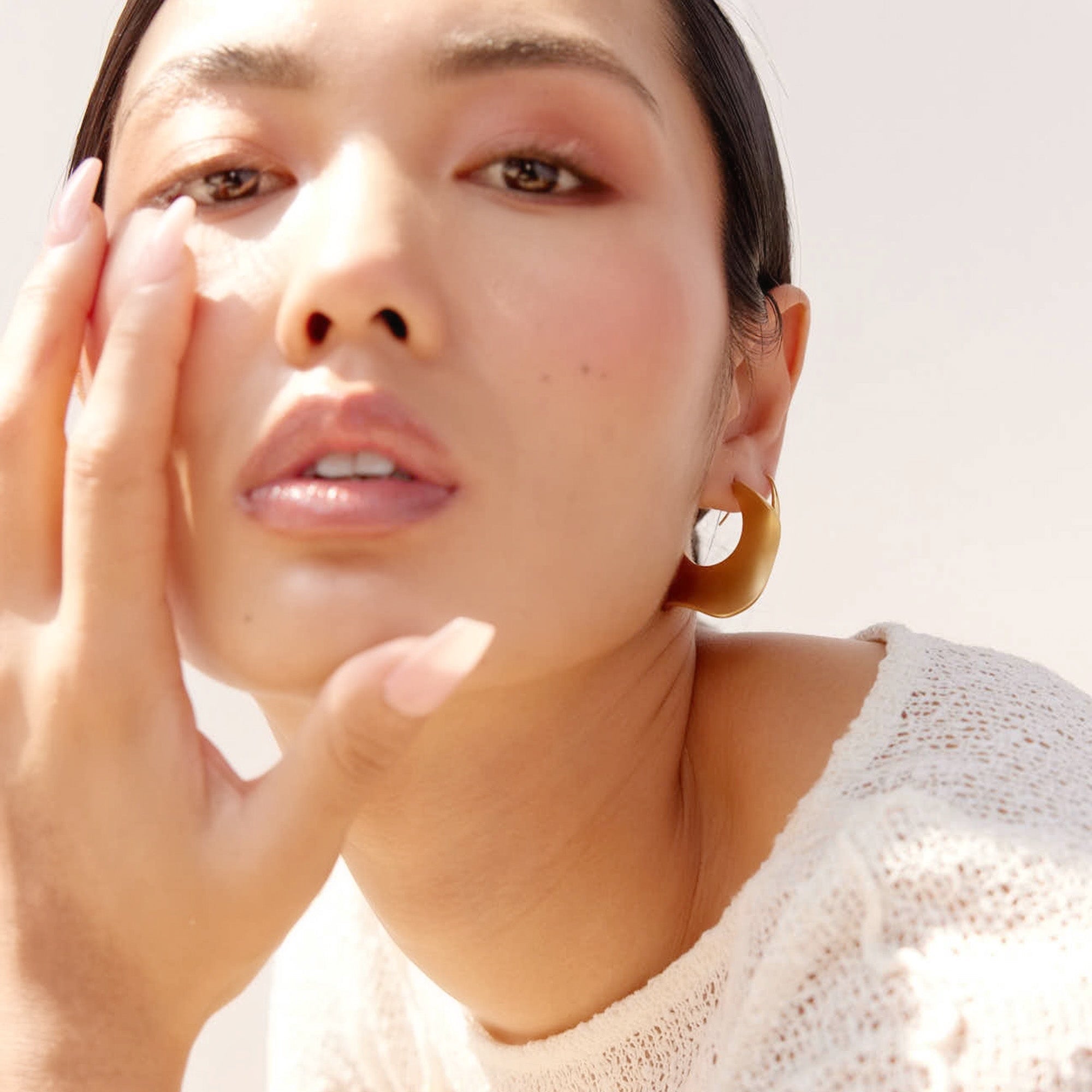 Leila Sahara Earrings in 18K Gold Plated