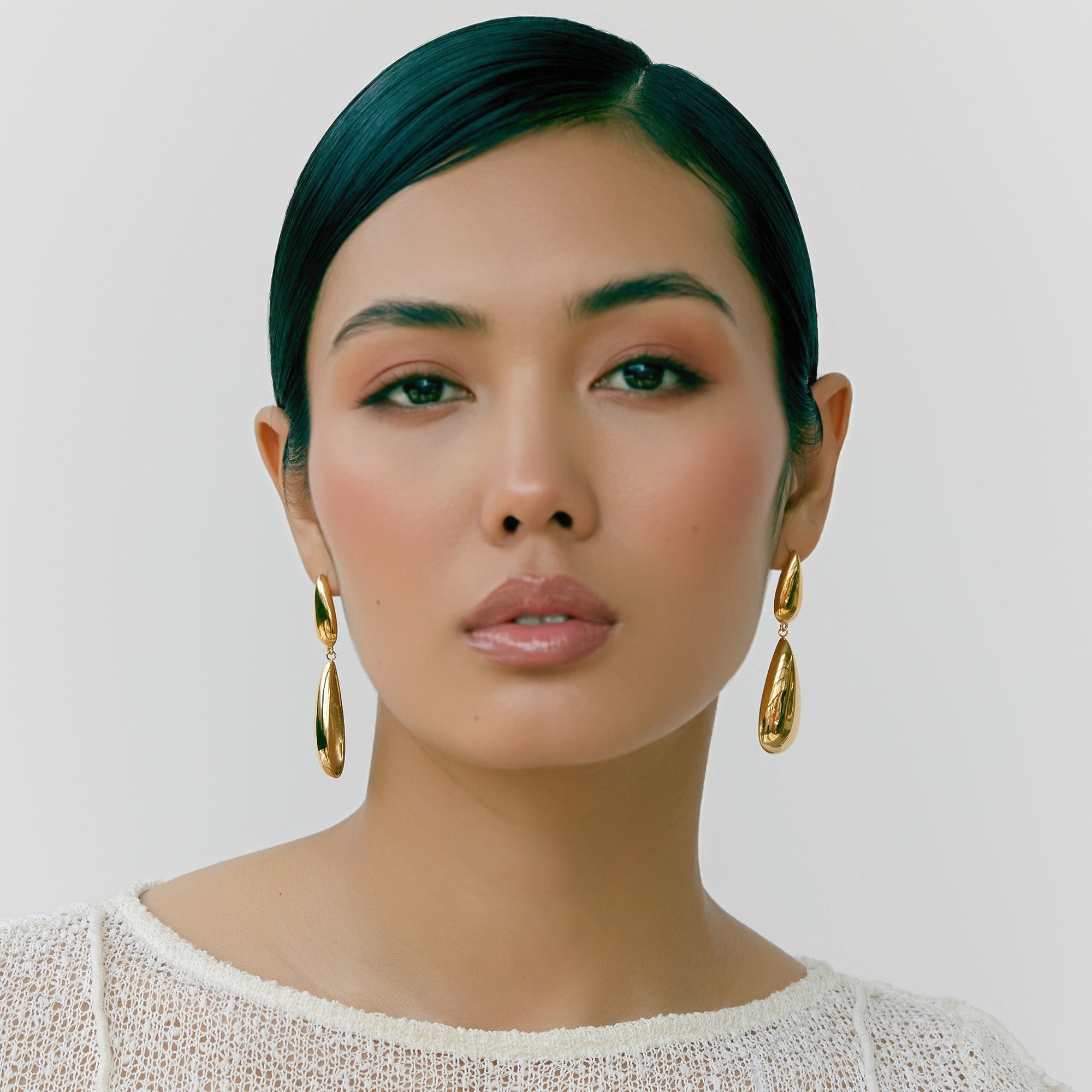 Beverly Gold Earrings in 18K Gold Plated