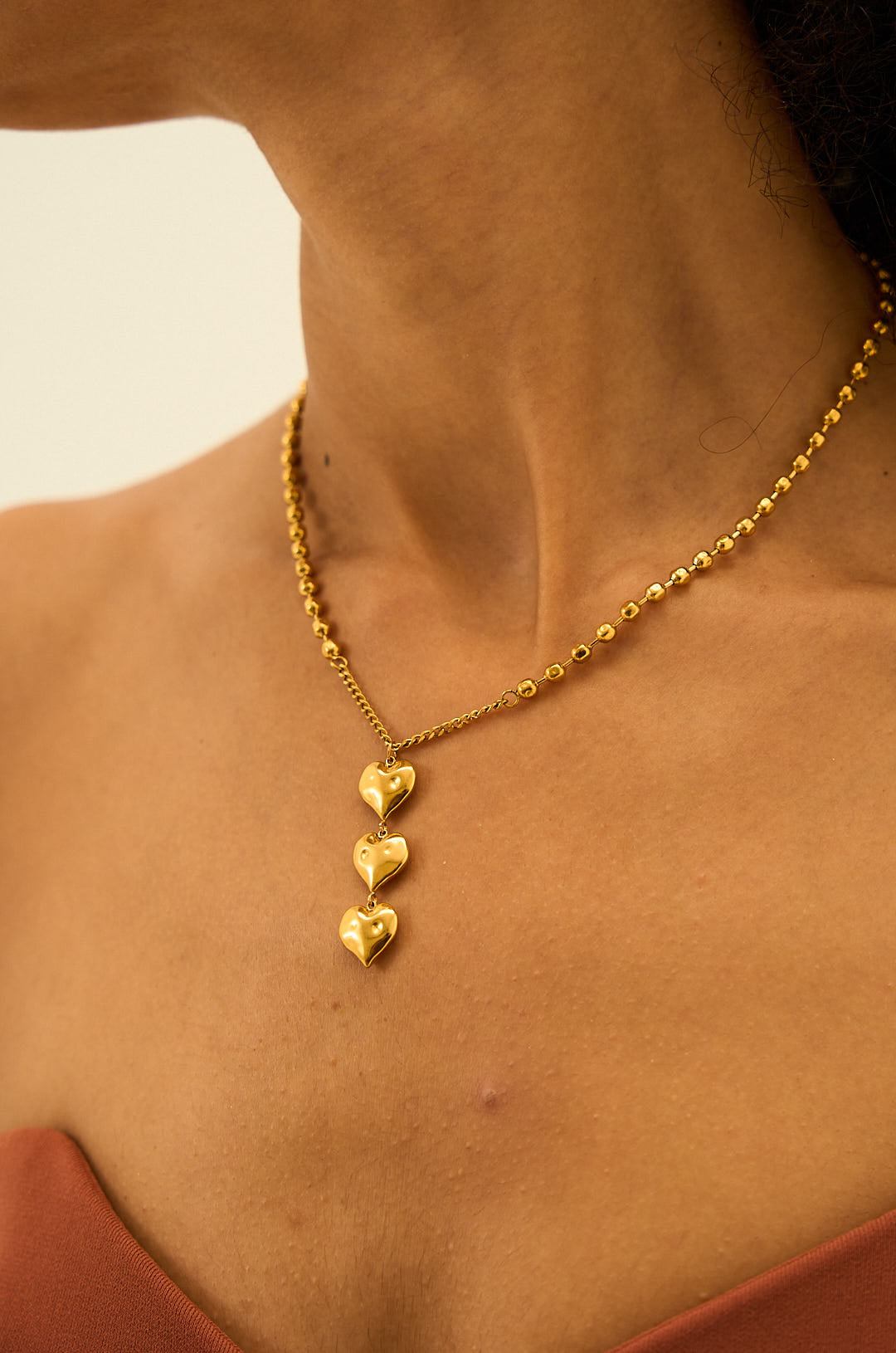 Esme Lariat Necklace in 18K Gold Plated