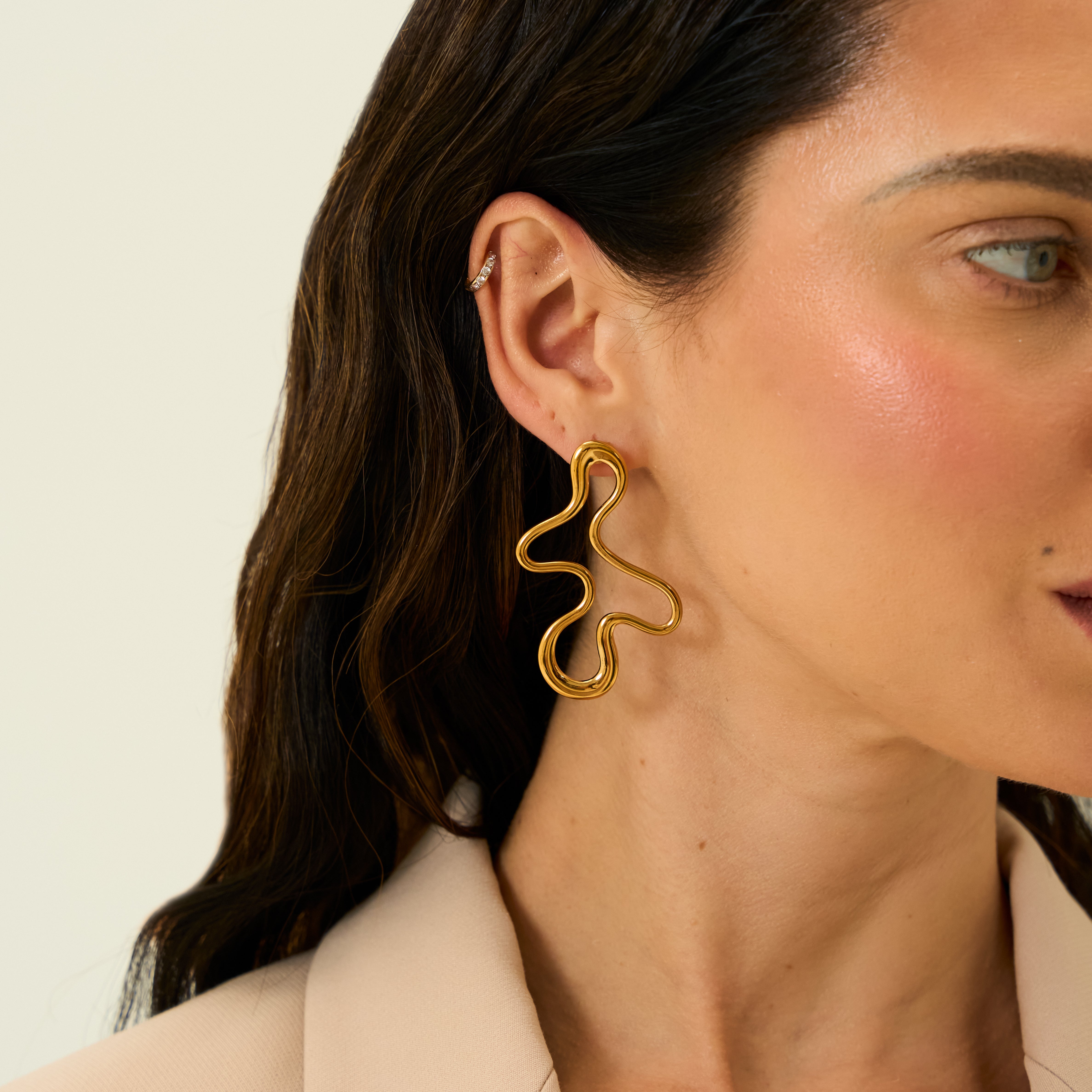 Margaux Drop Earrings in 18K Gold Plated