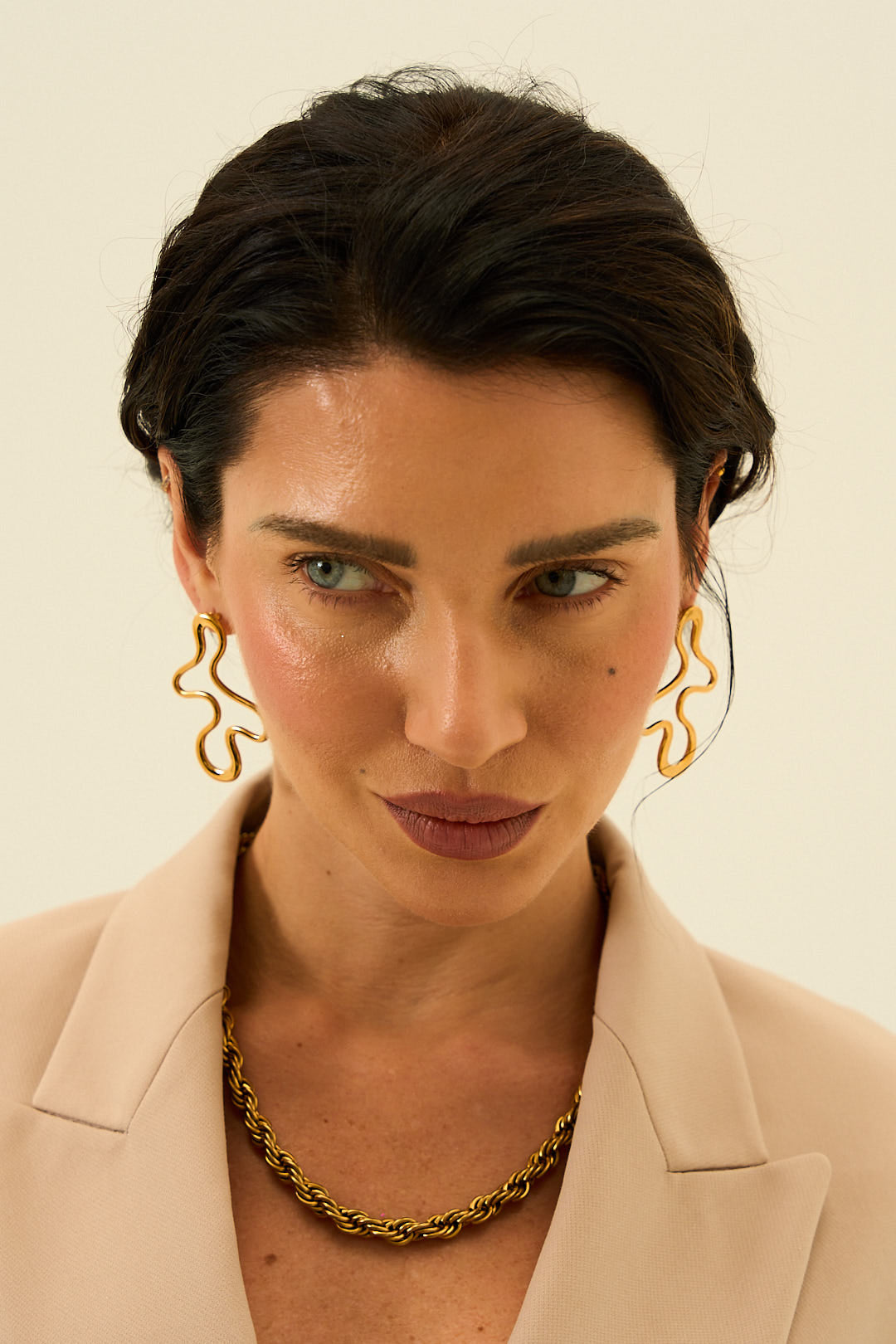 Margaux Drop Earrings in 18K Gold Plated