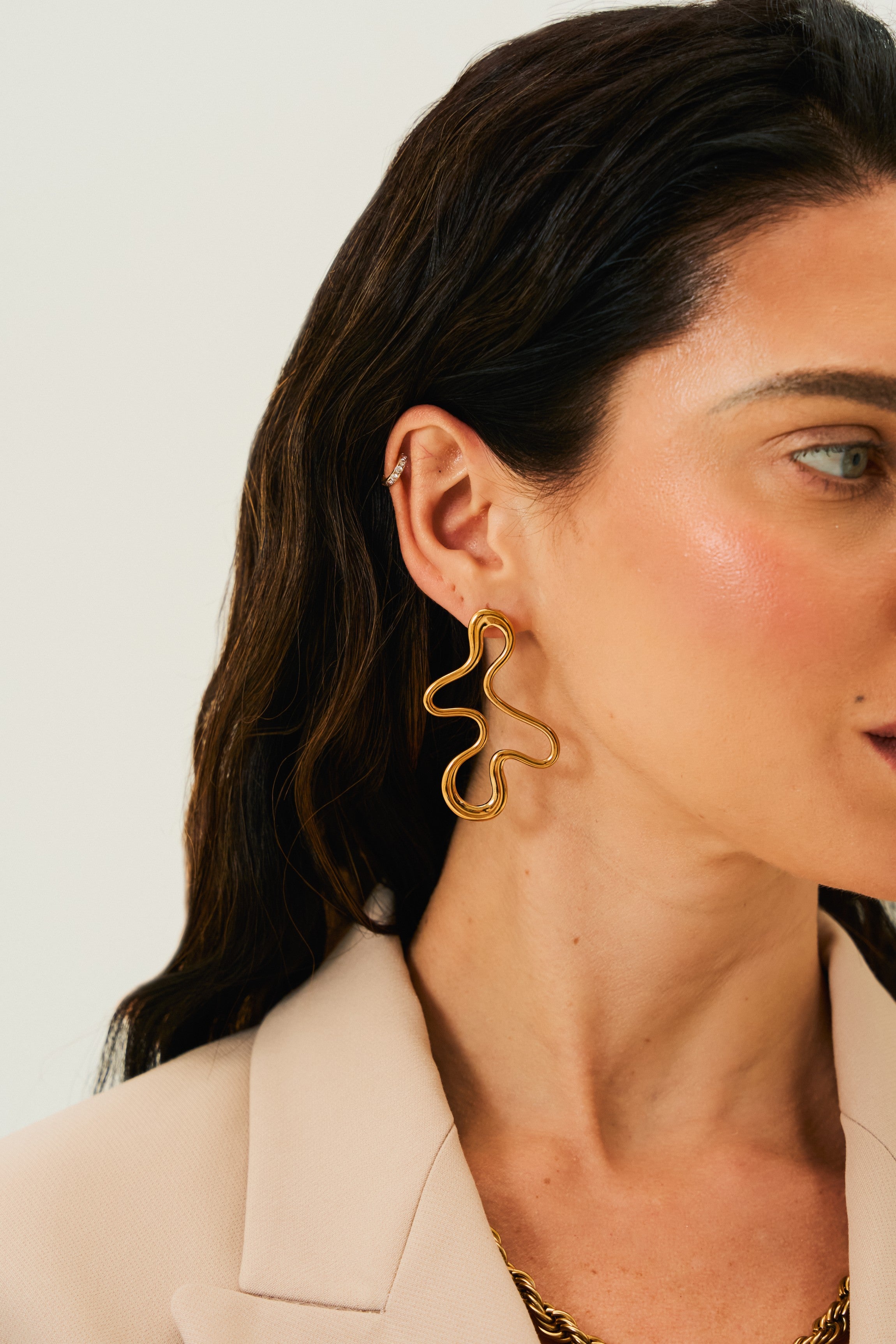 Margaux Drop Earrings in 18K Gold Plated