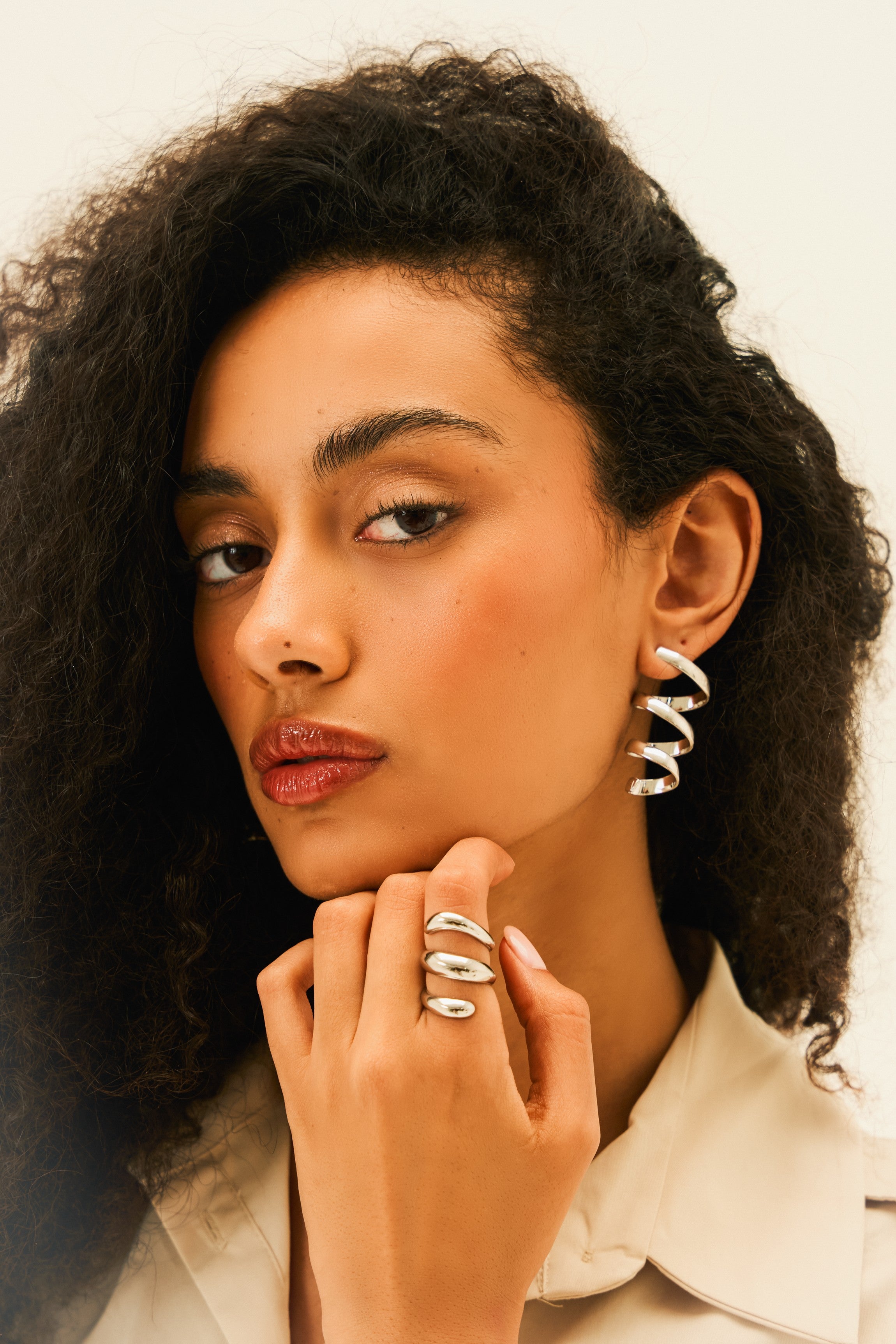 Sylvie Twisted Silver Ring