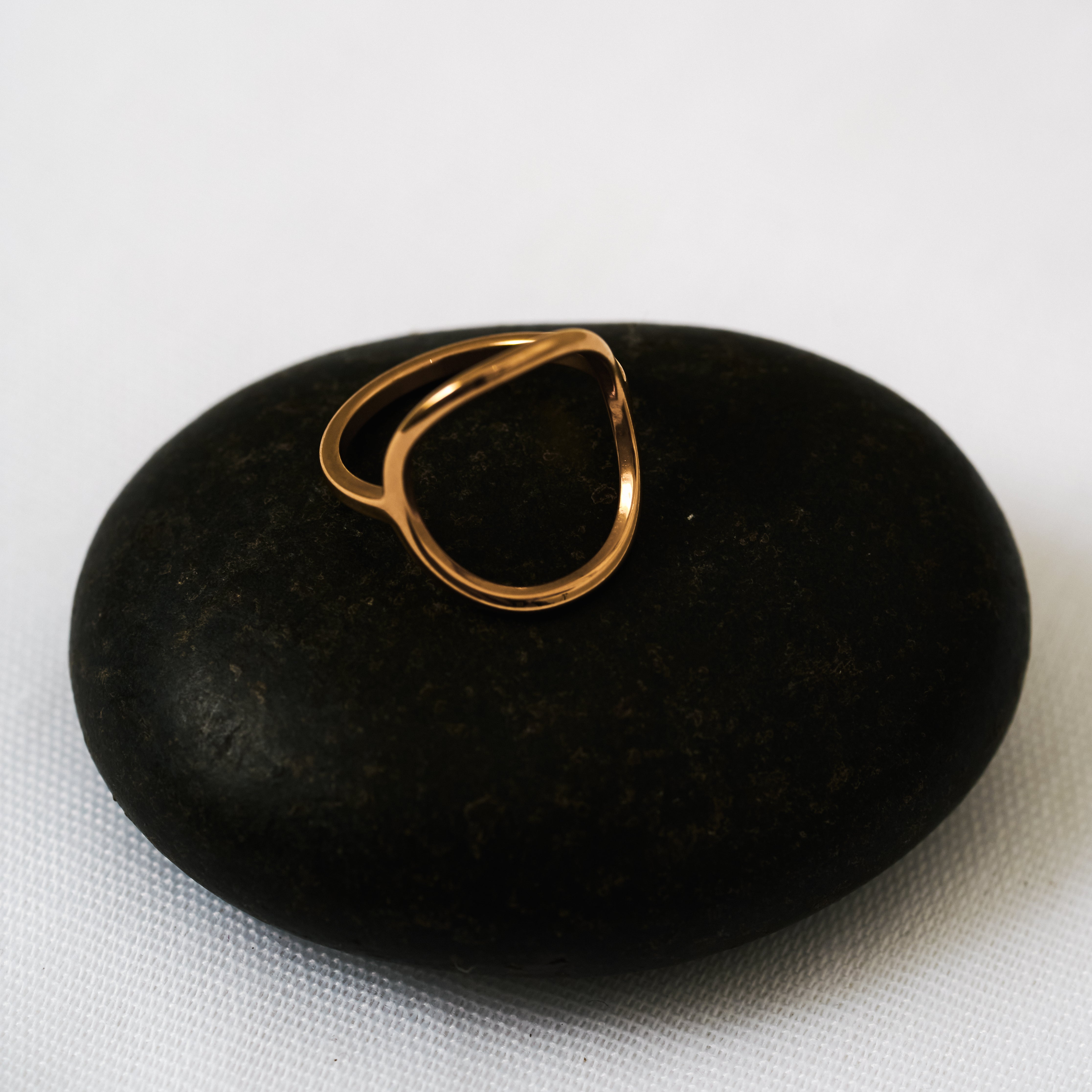 Camille Oval Ring in 18K Gold Plated