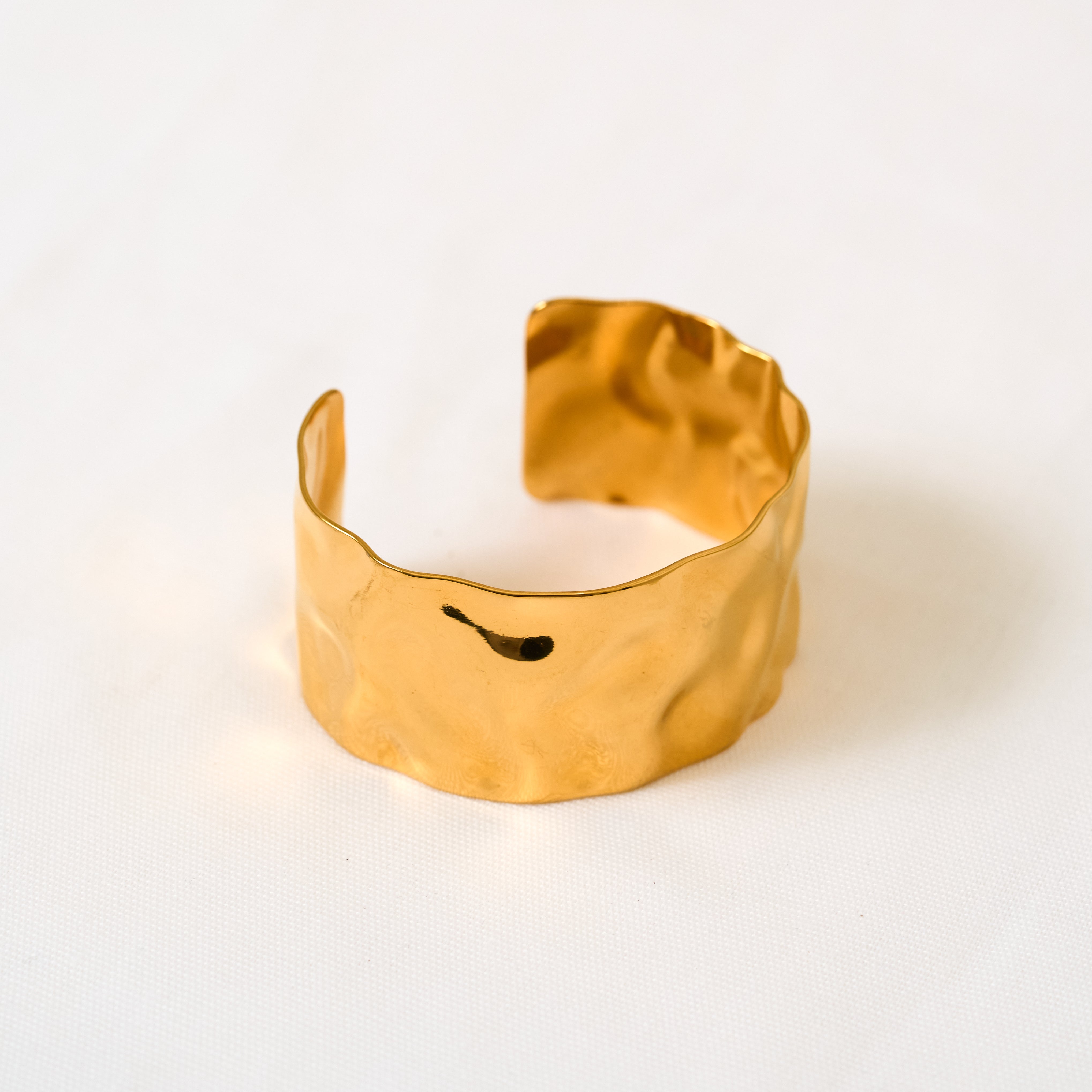 Céline Wave Gold Cuff in 18K Gold Plated