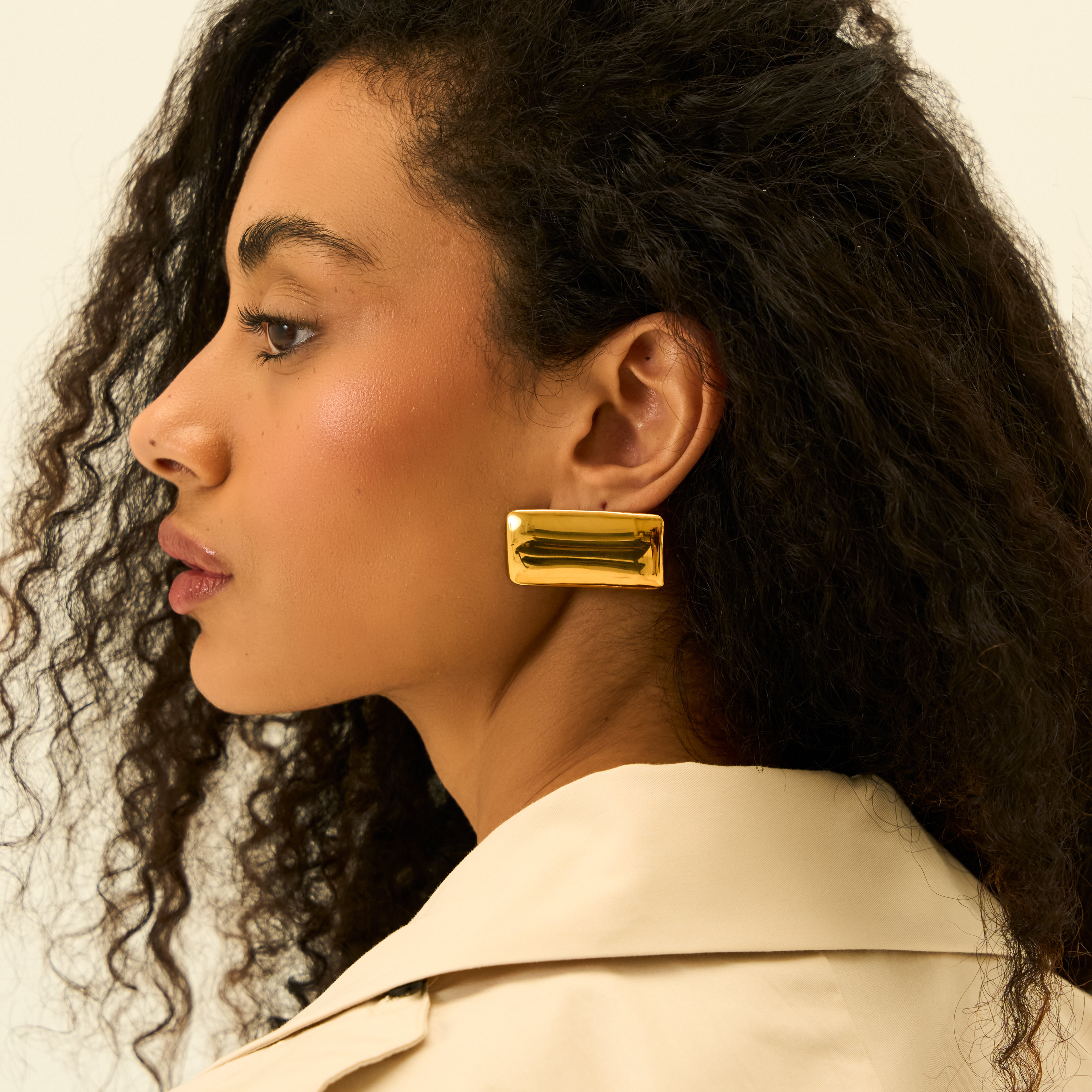 Claire Sculpt Earrings in 18K Gold Plated
