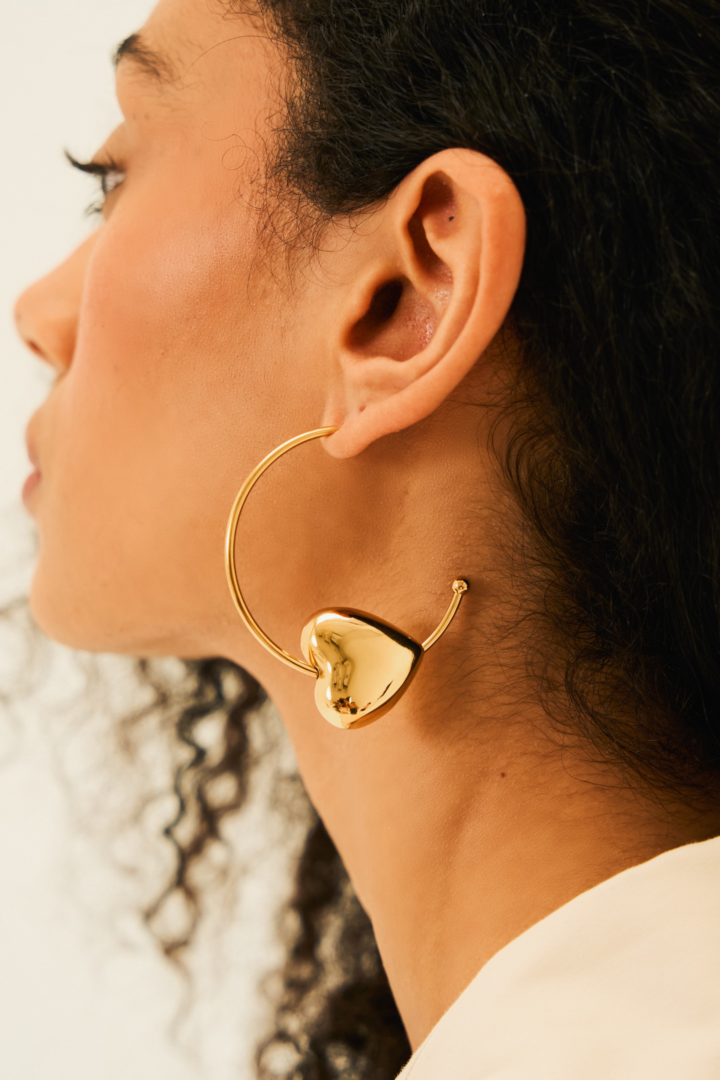 Amora Hoop Earrings in 18K Gold Plated