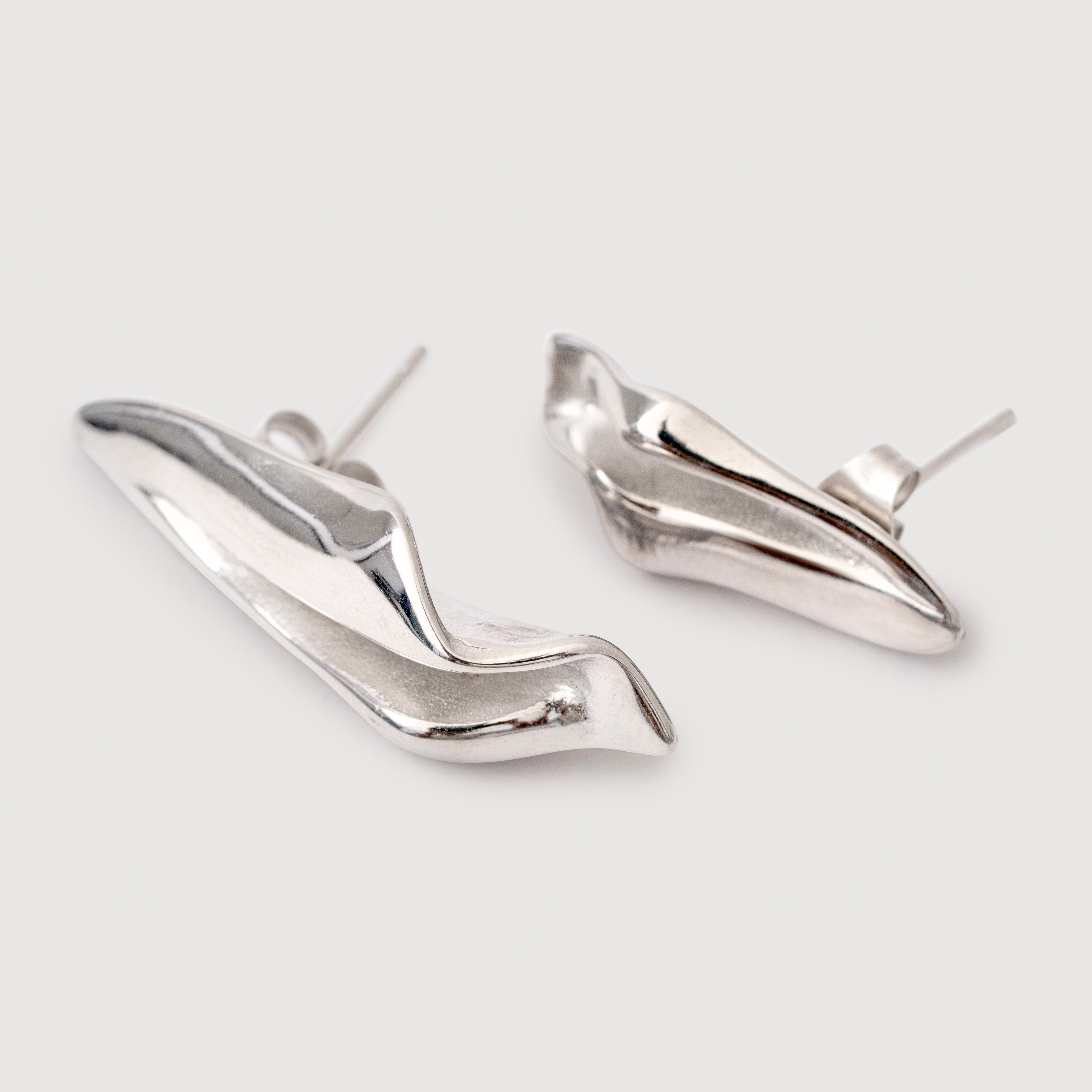 Eva Chrome Earrings