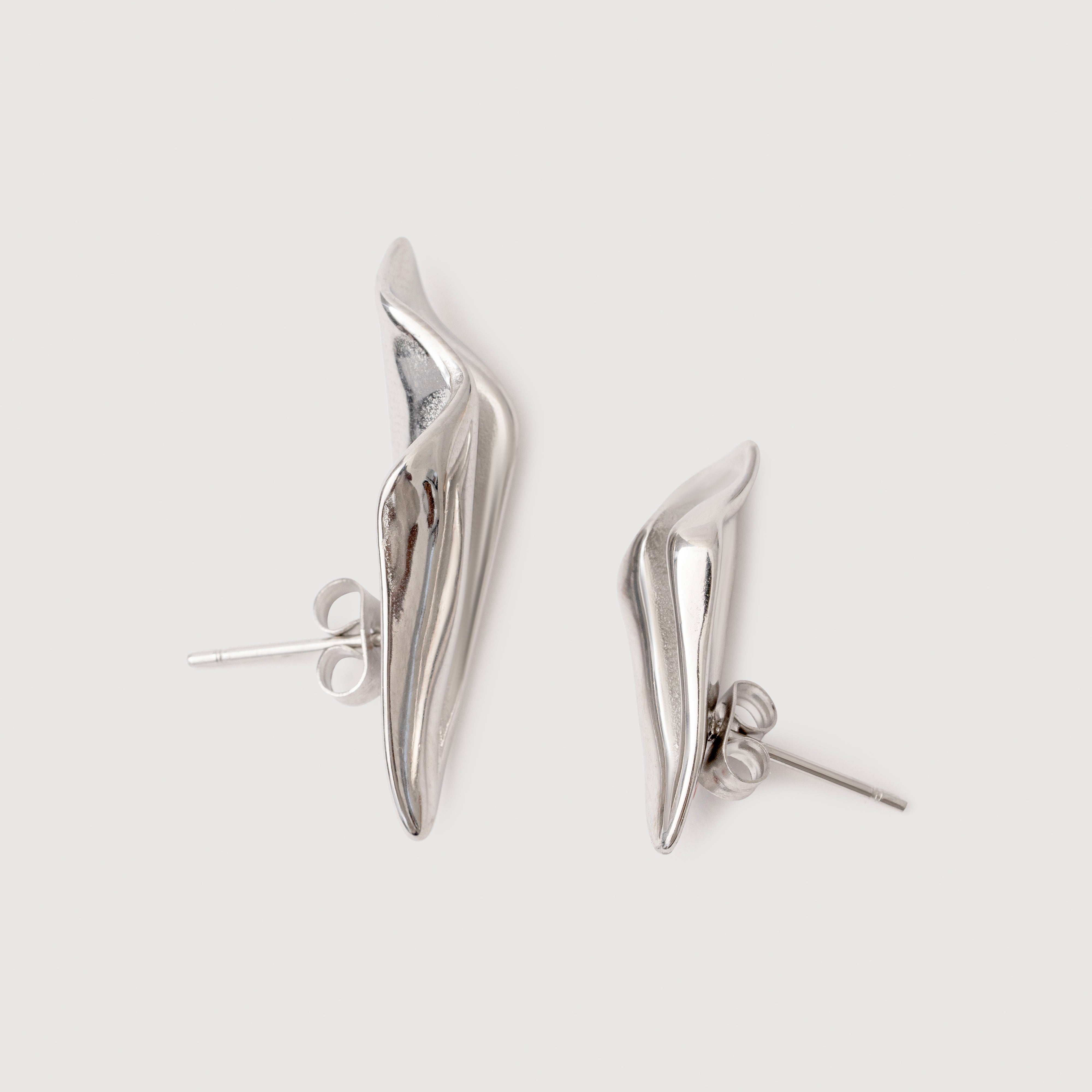 Eva Chrome Earrings
