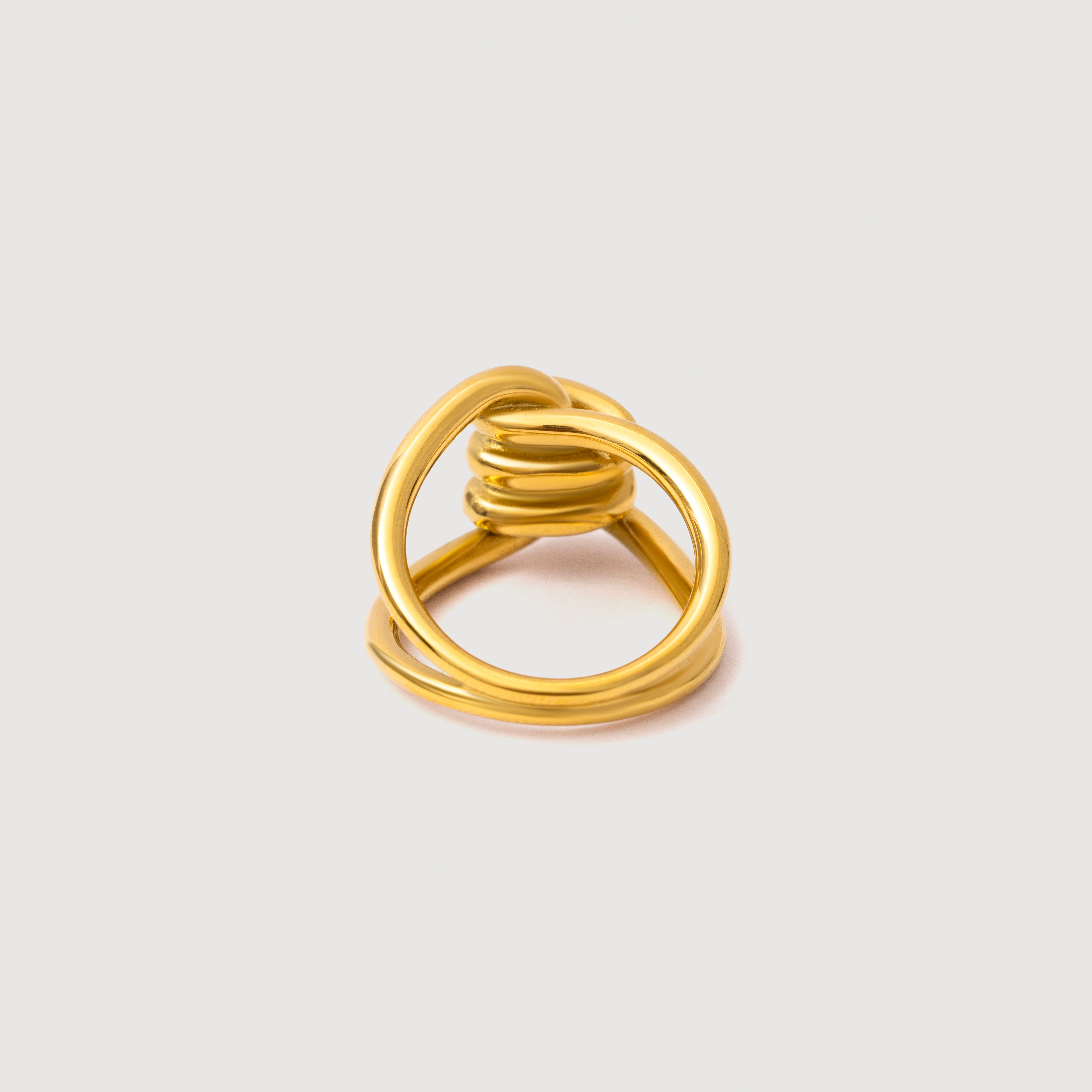 Arya Coil Ring in 18K Gold Plated