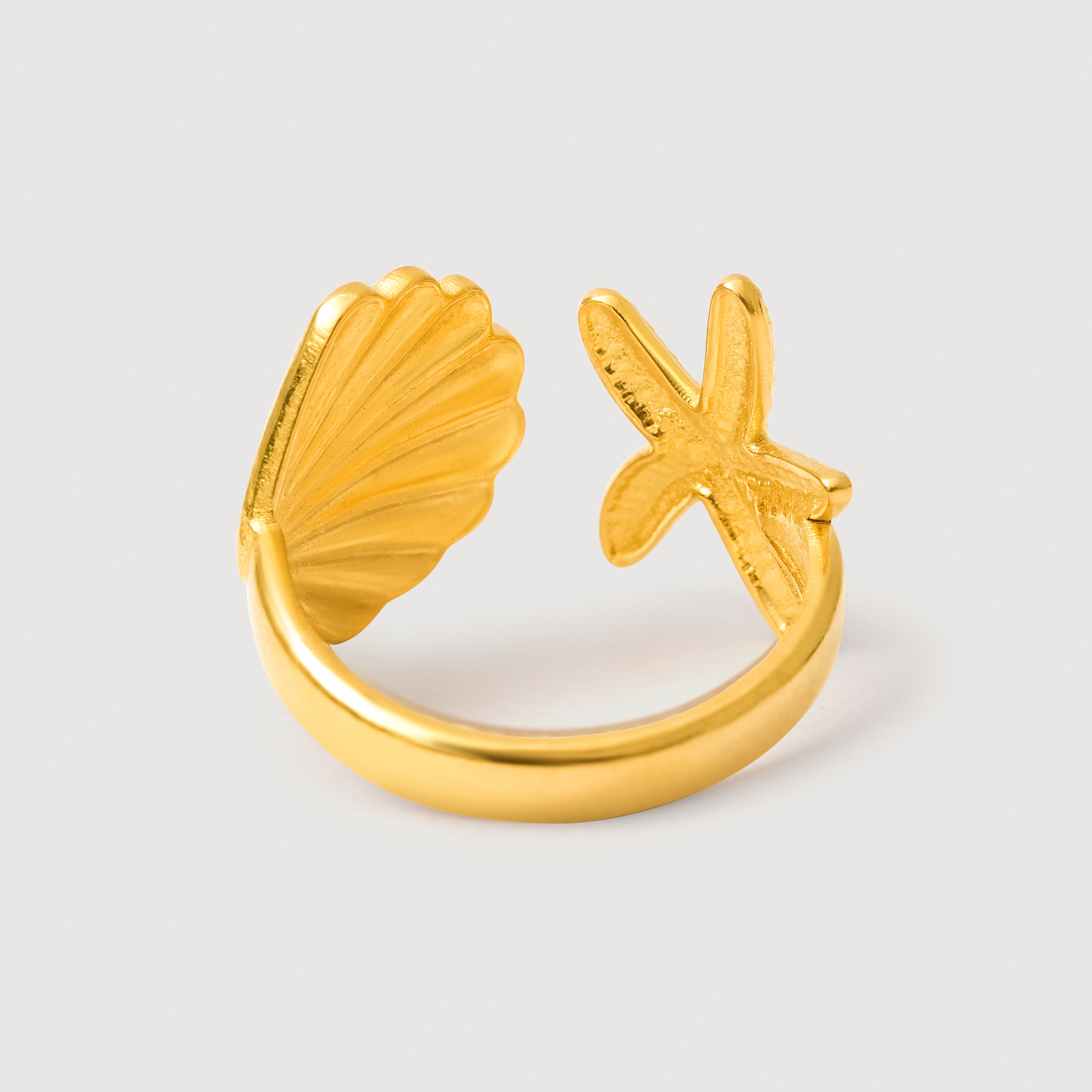 Coastal Charms Ring in 18K Gold Plated