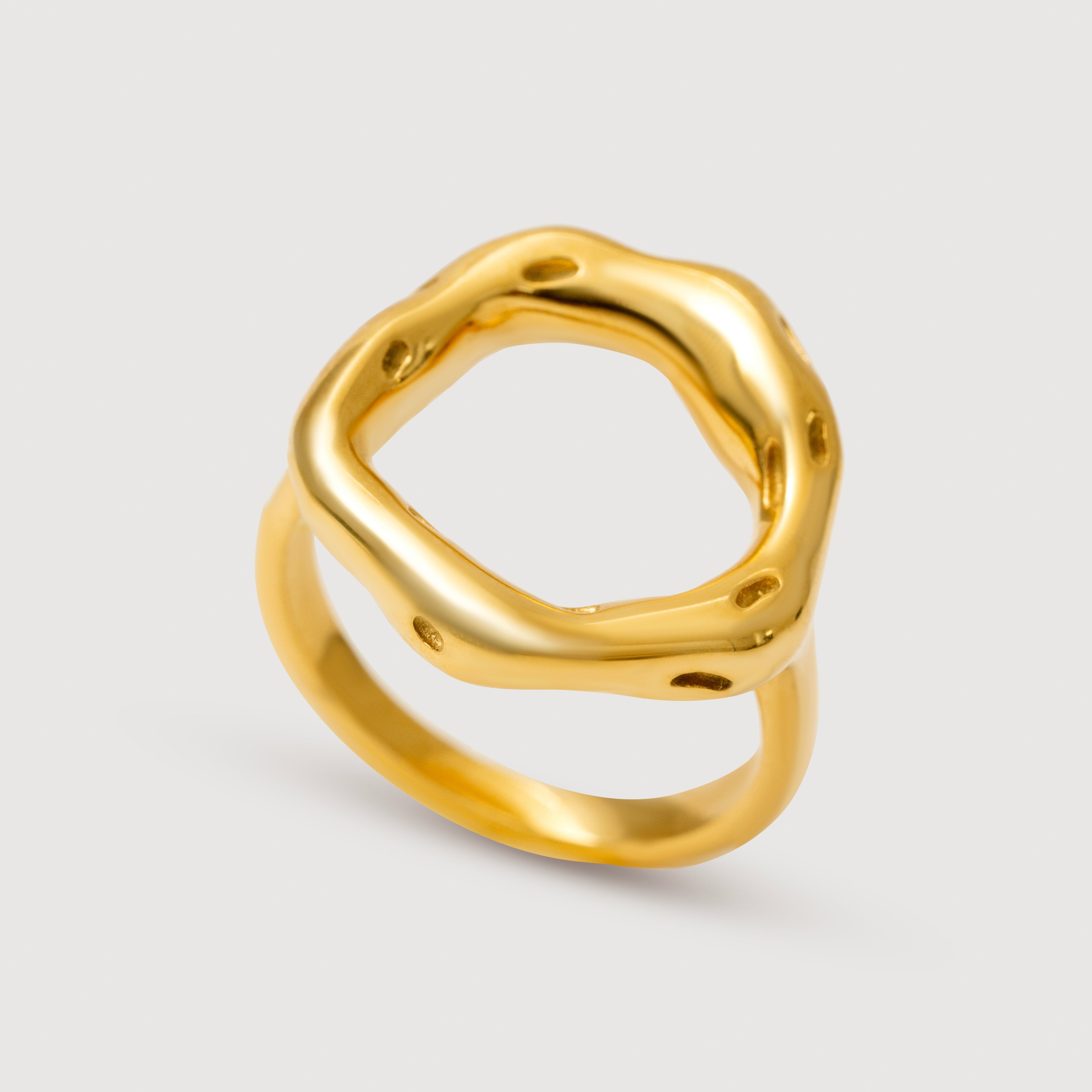 Coco Open Ring in 18K Gold Plated