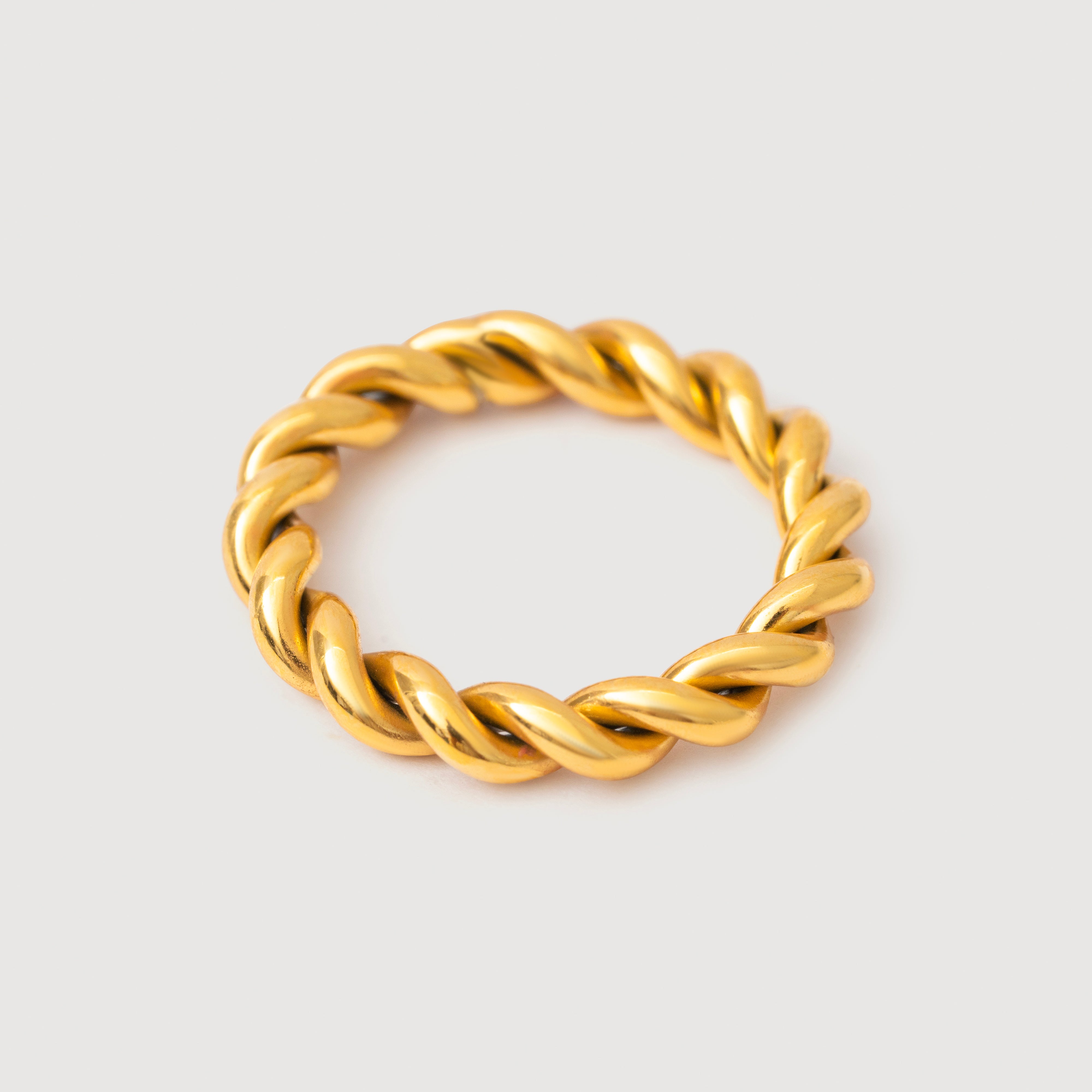 Zora Twisted Ring in 18K Gold Plated