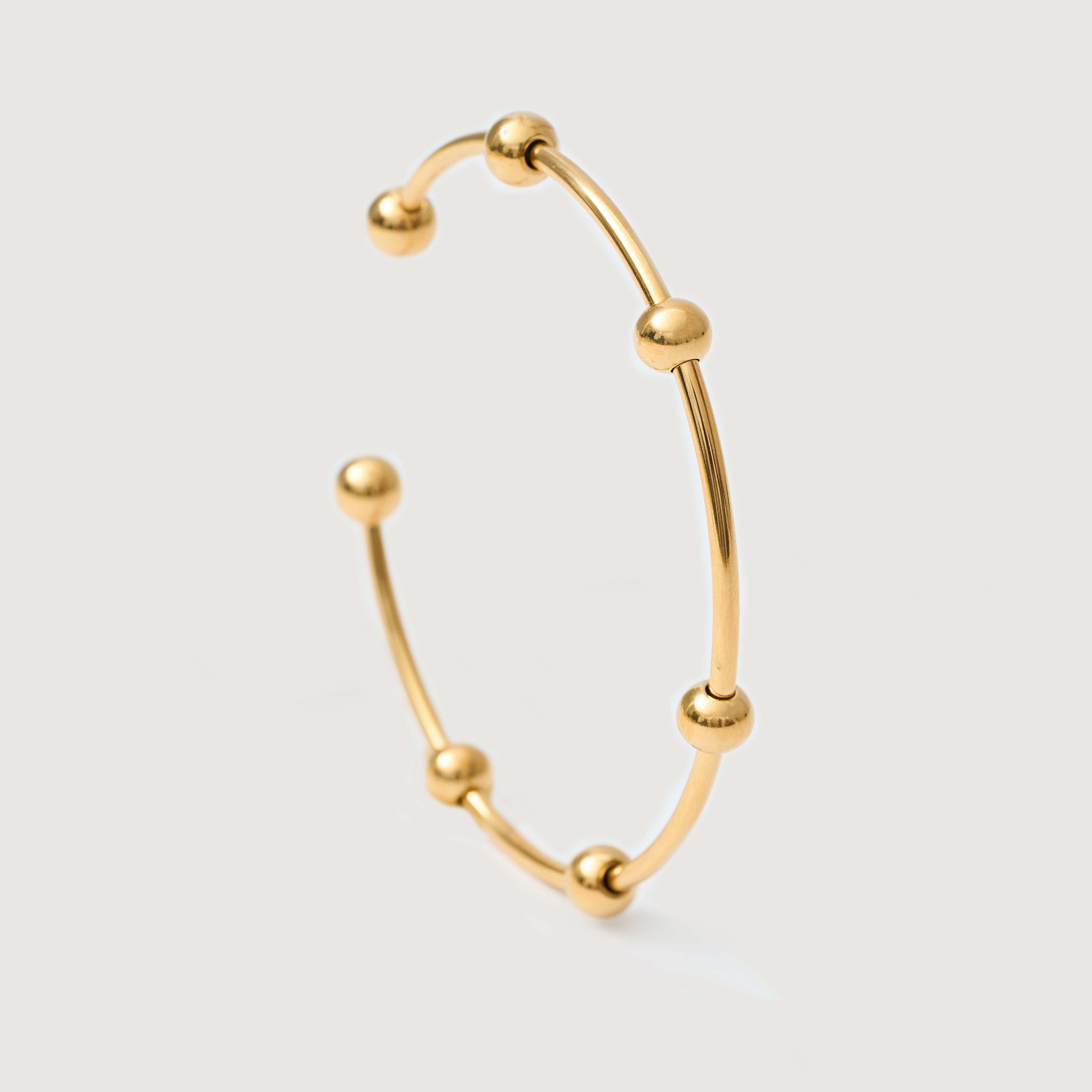 Adara Gold Bangle Bracelet in 18K Gold Plated
