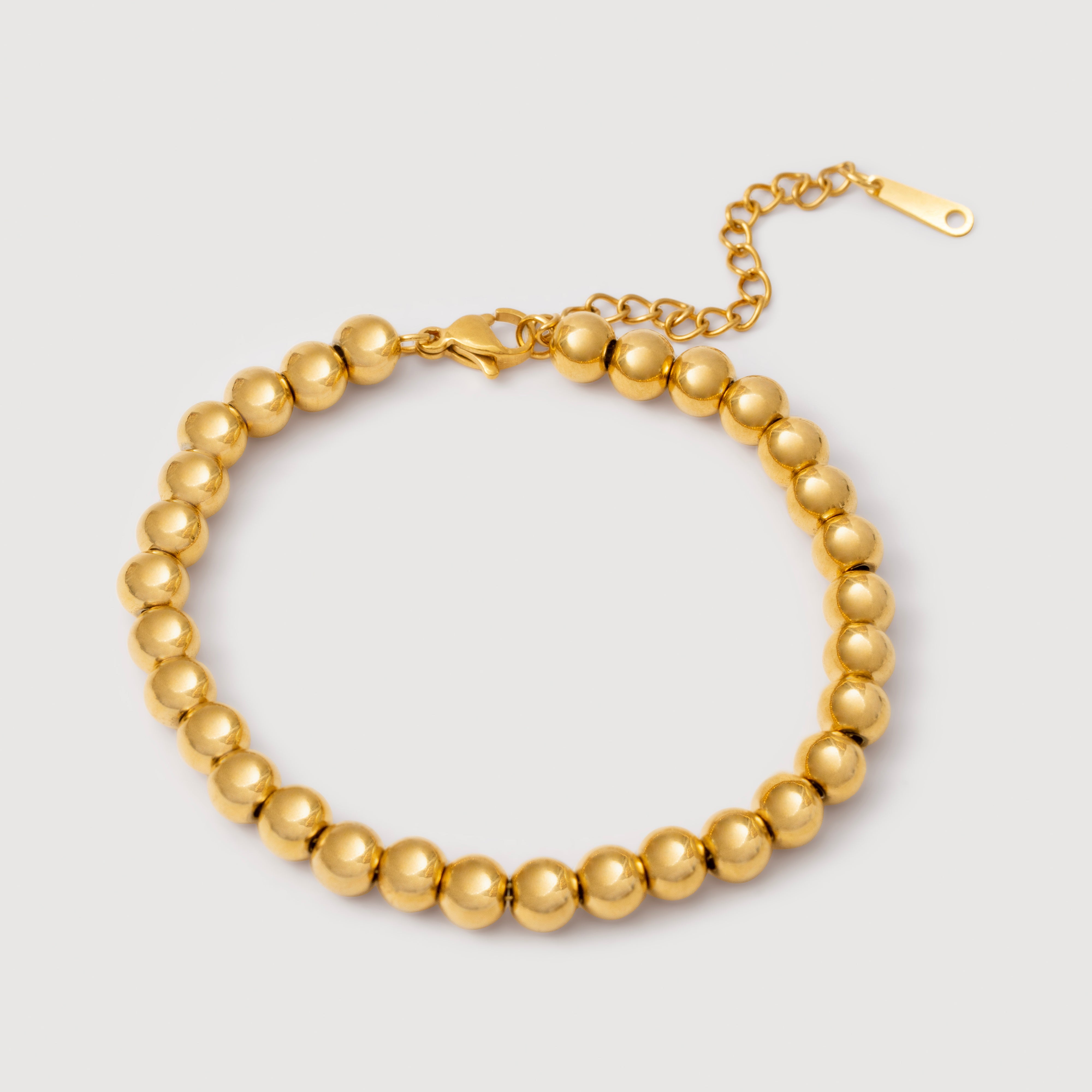 Emas Gold Beaded Bracelet in 18K Gold Plated