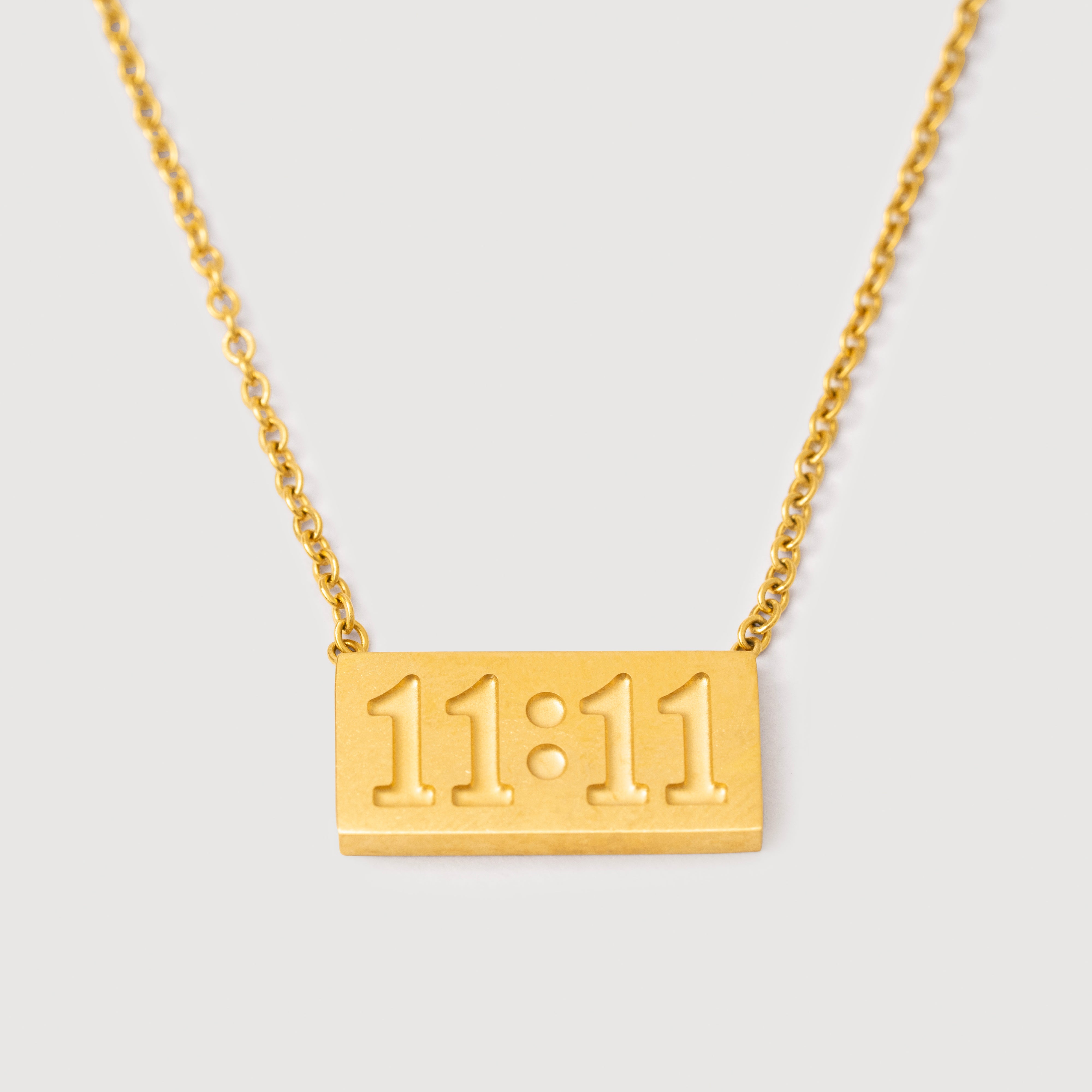 Harmony 11:11 Pendant Necklace in 18K Gold Plated