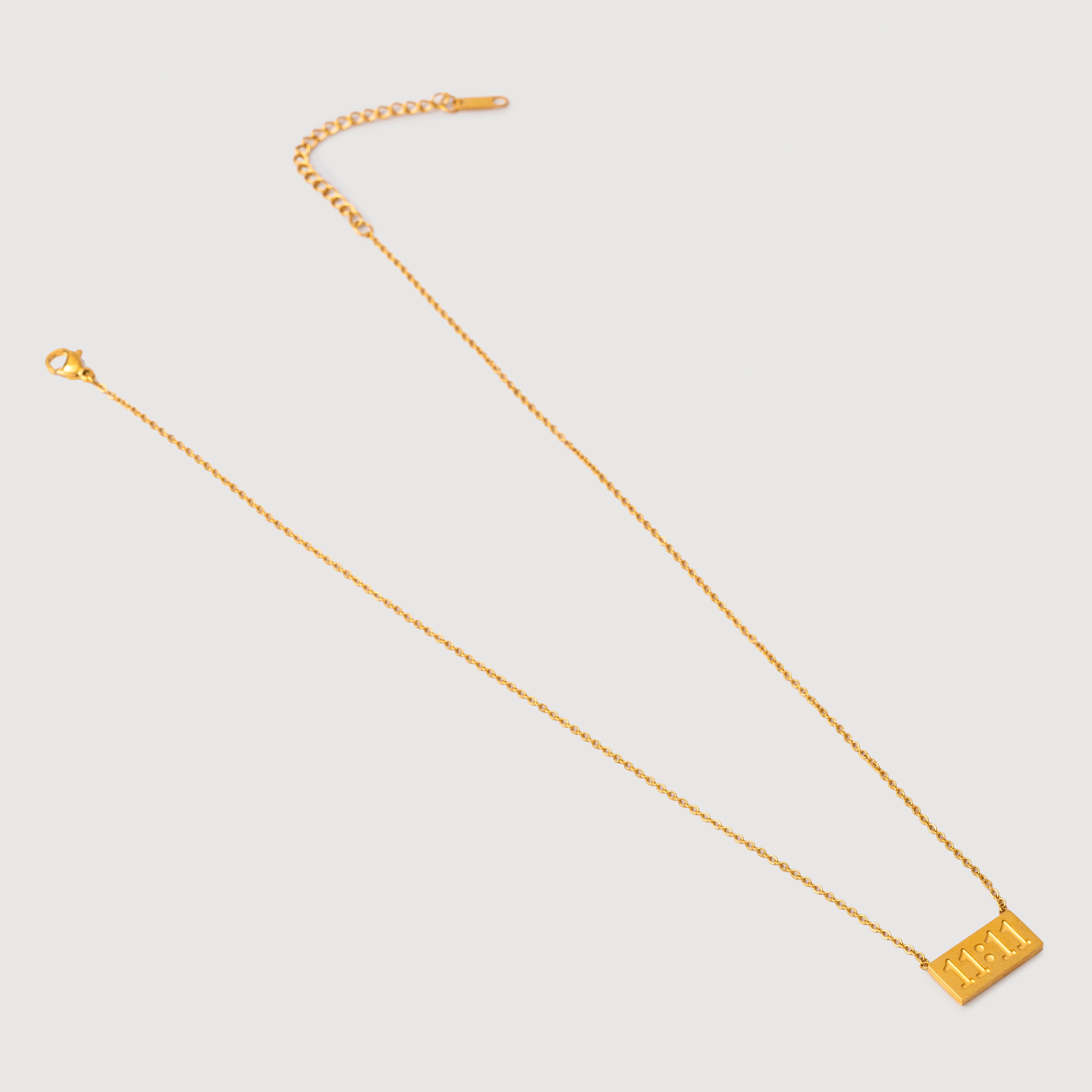 Harmony 11:11 Pendant Necklace in 18K Gold Plated