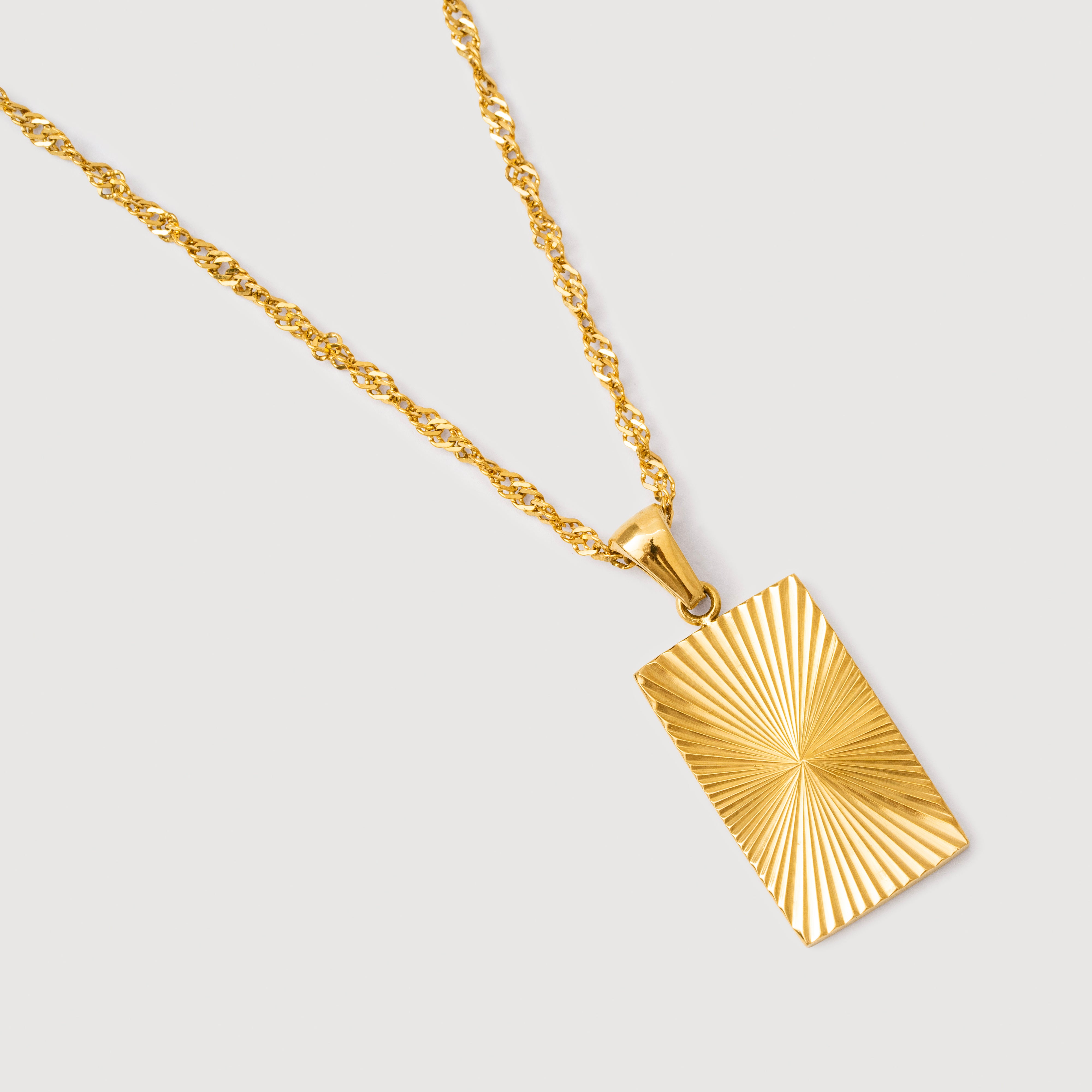 Helena Sunbeam Necklace in 18K Gold Plated