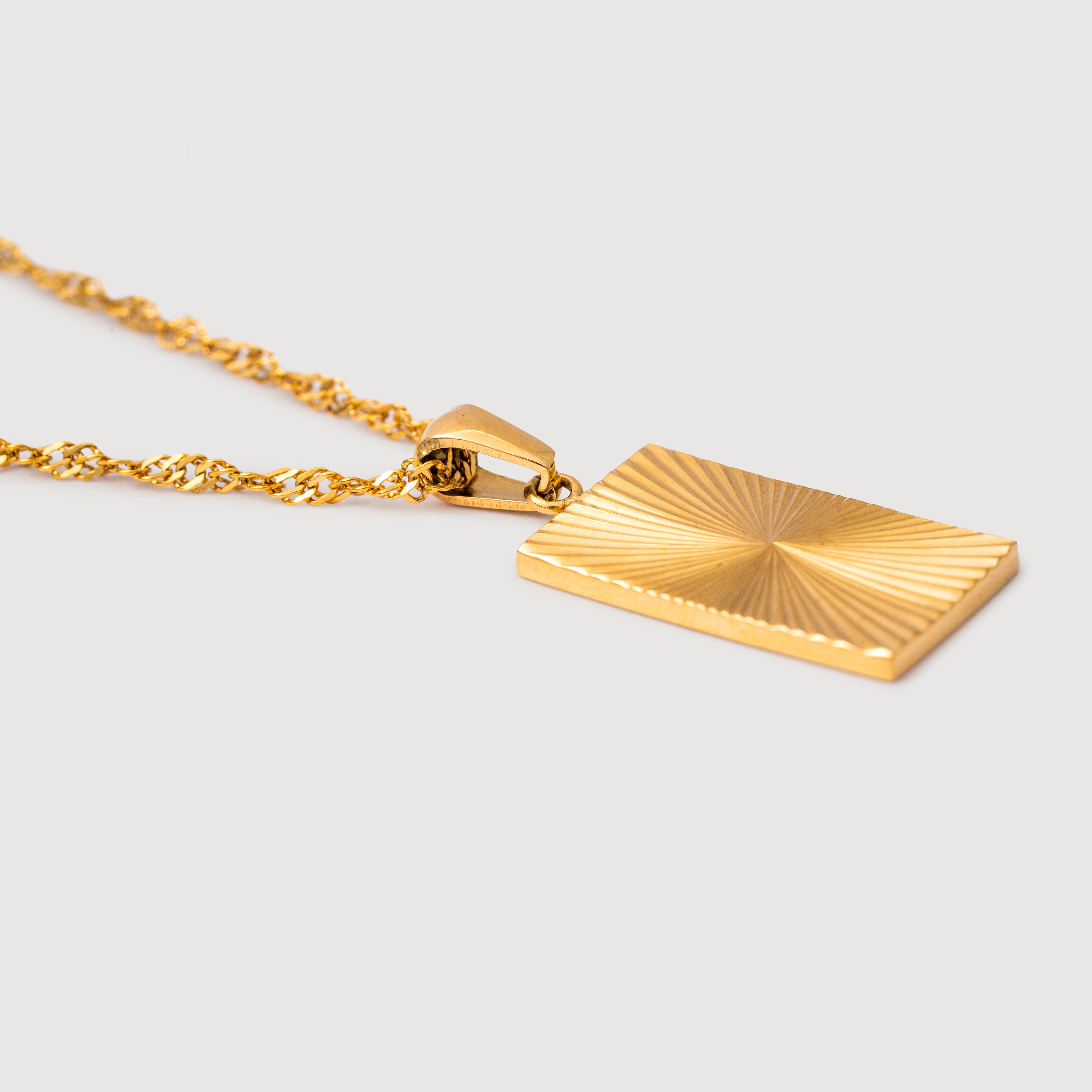Helena Sunbeam Necklace in 18K Gold Plated