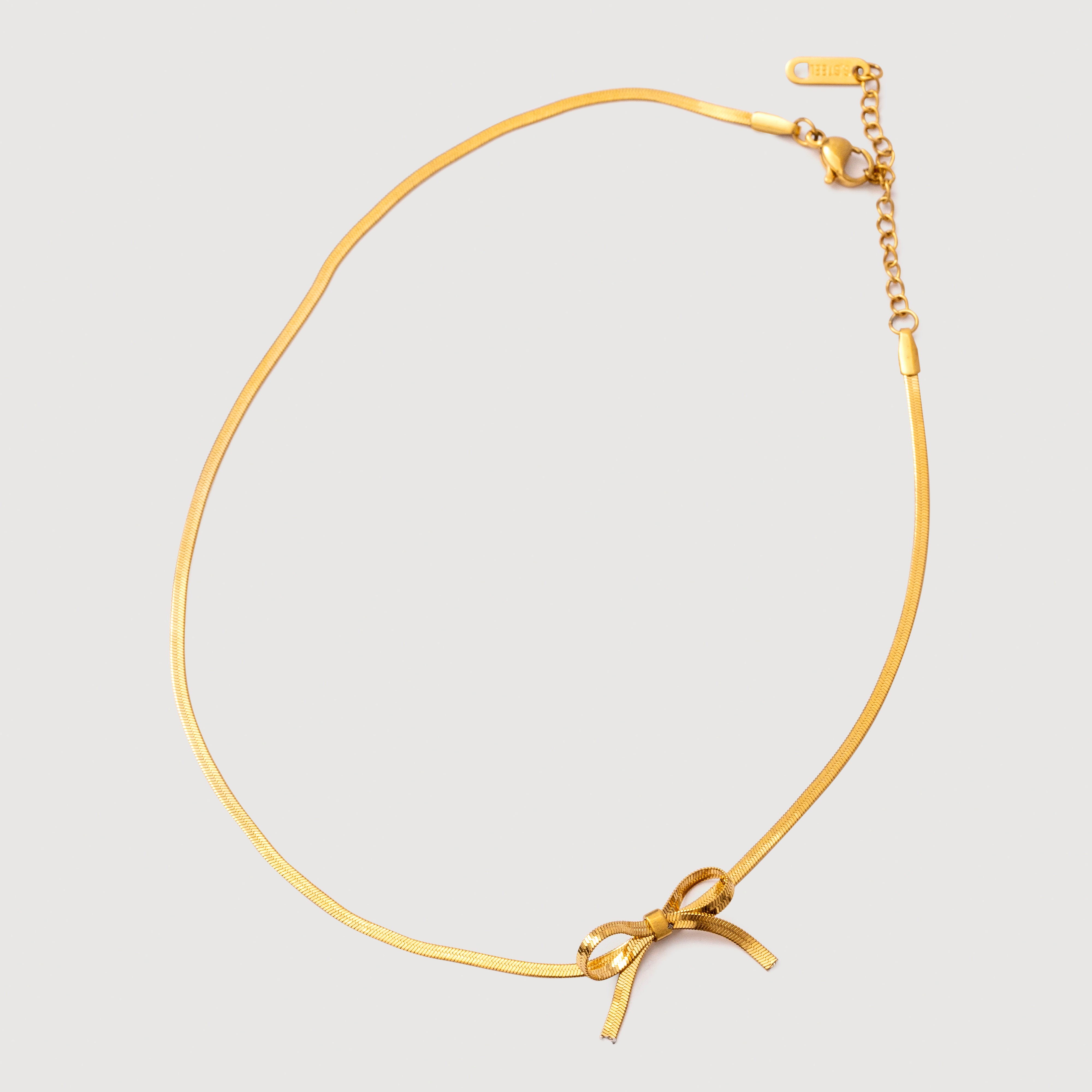 Holly Bow Choker in 18K Gold Plated