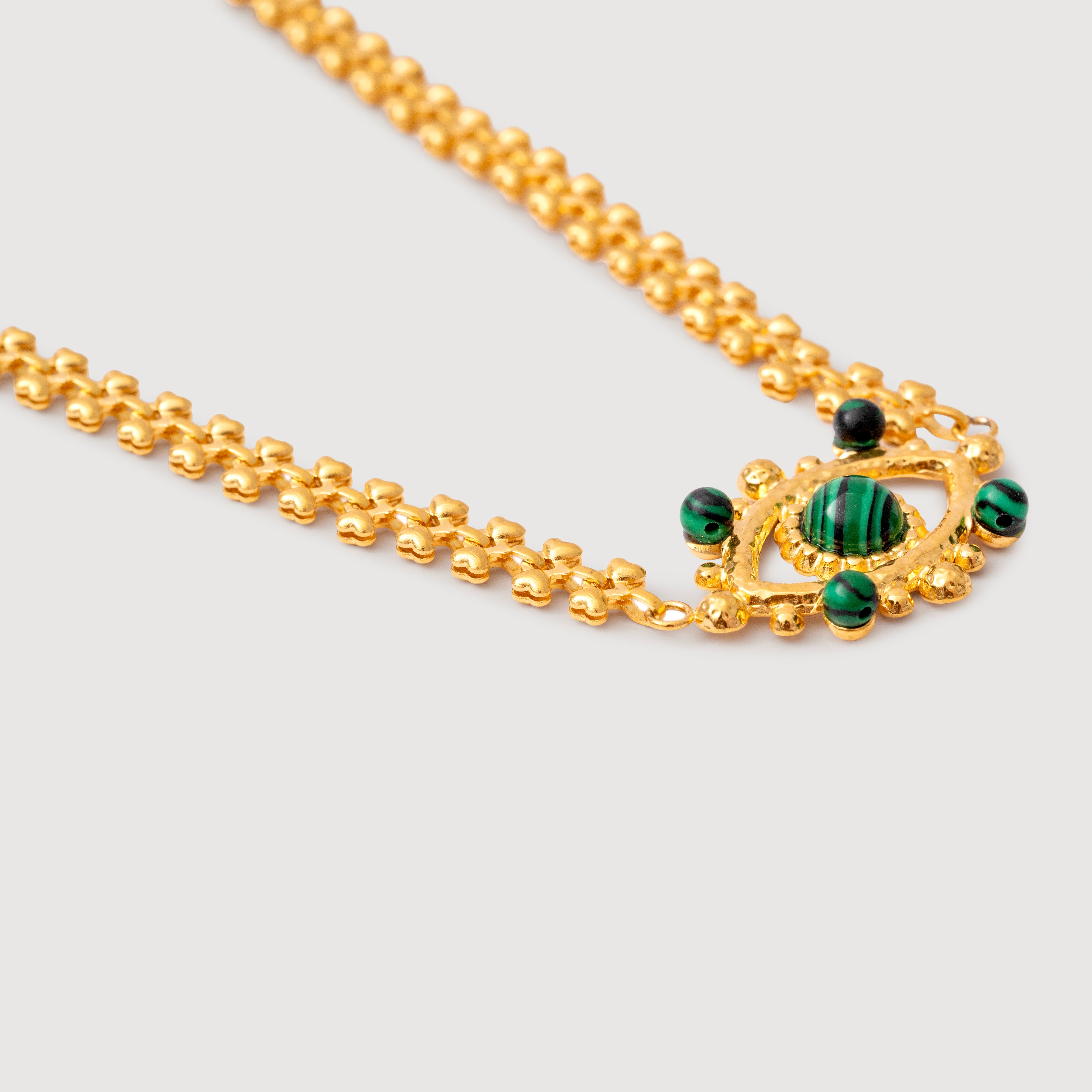 Sofia Evil Eye Necklace in 18K Gold Plated