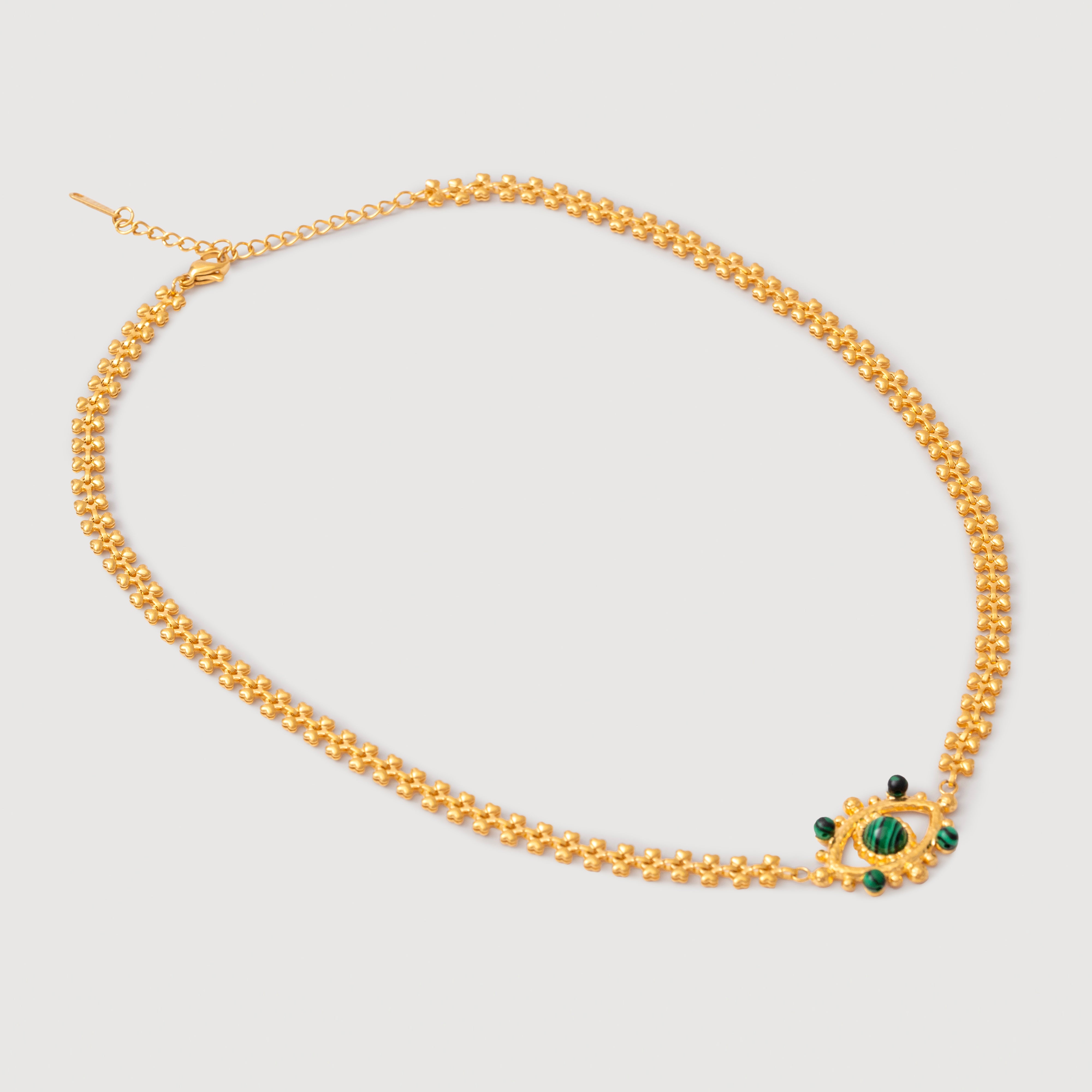 Sofia Evil Eye Necklace in 18K Gold Plated