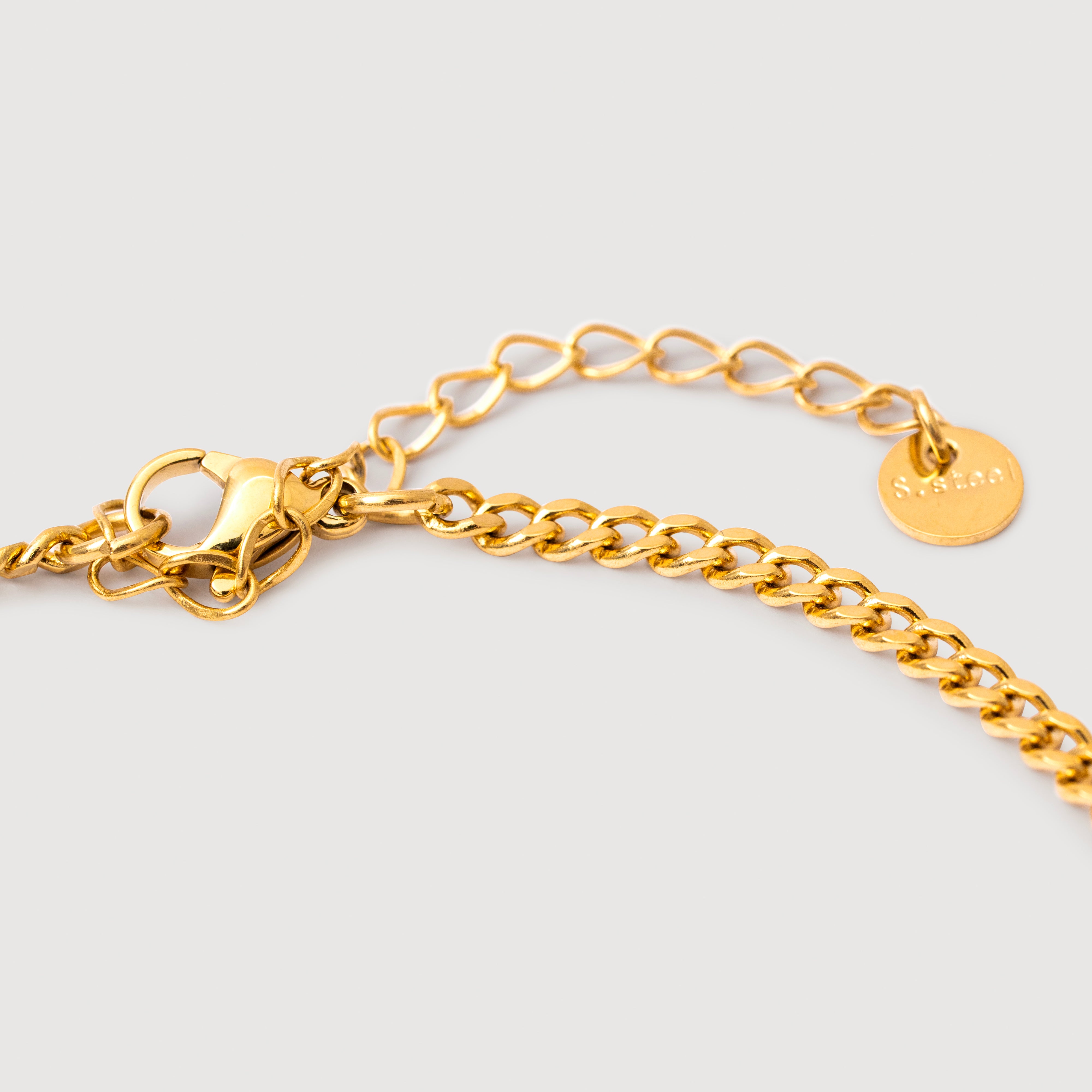 Batur Sunrise Motif Chain Necklace in 18K Gold Plated