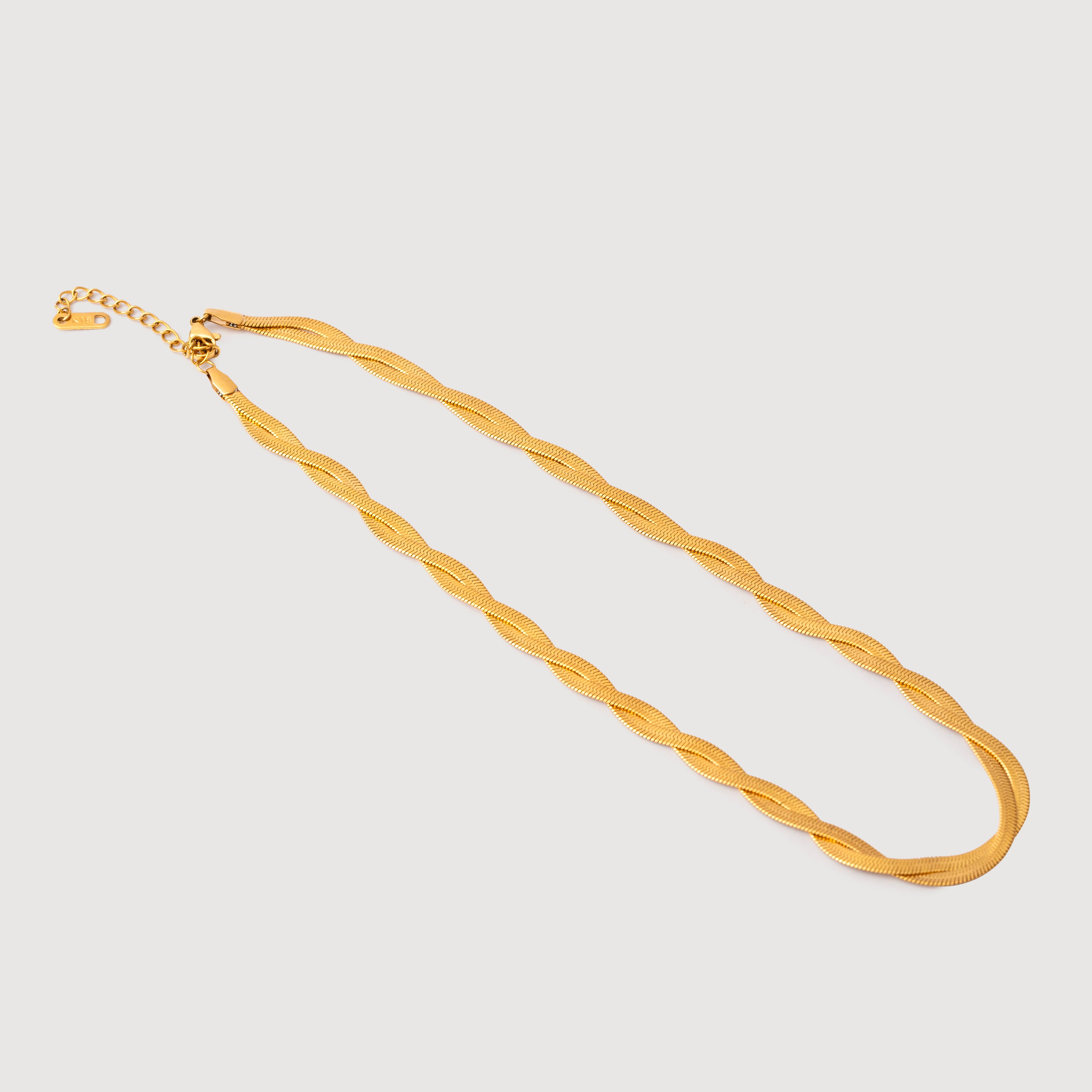 Ava Chain Necklace in 18K Gold Plated