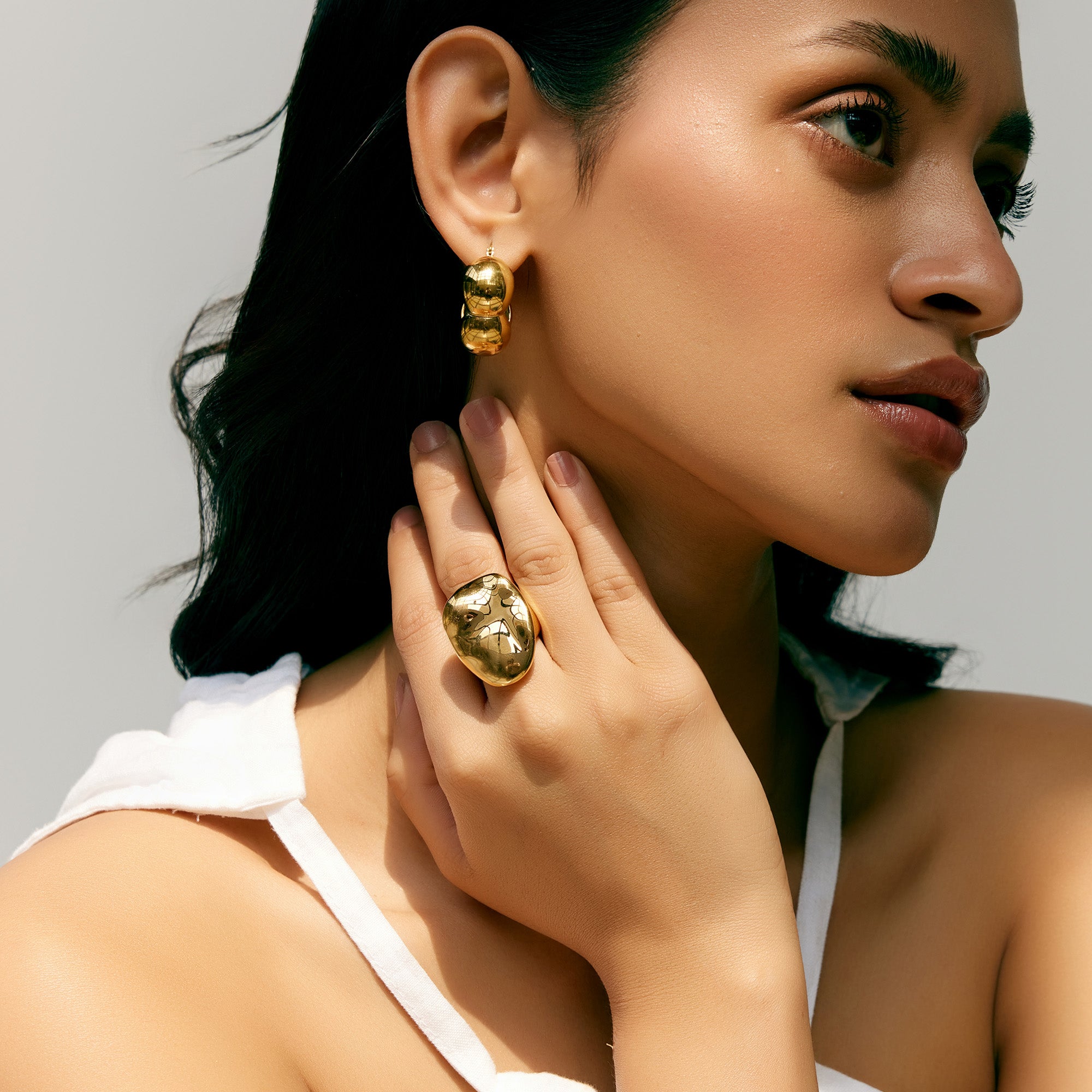 Masha Chunky Ring in 18K Gold Plated