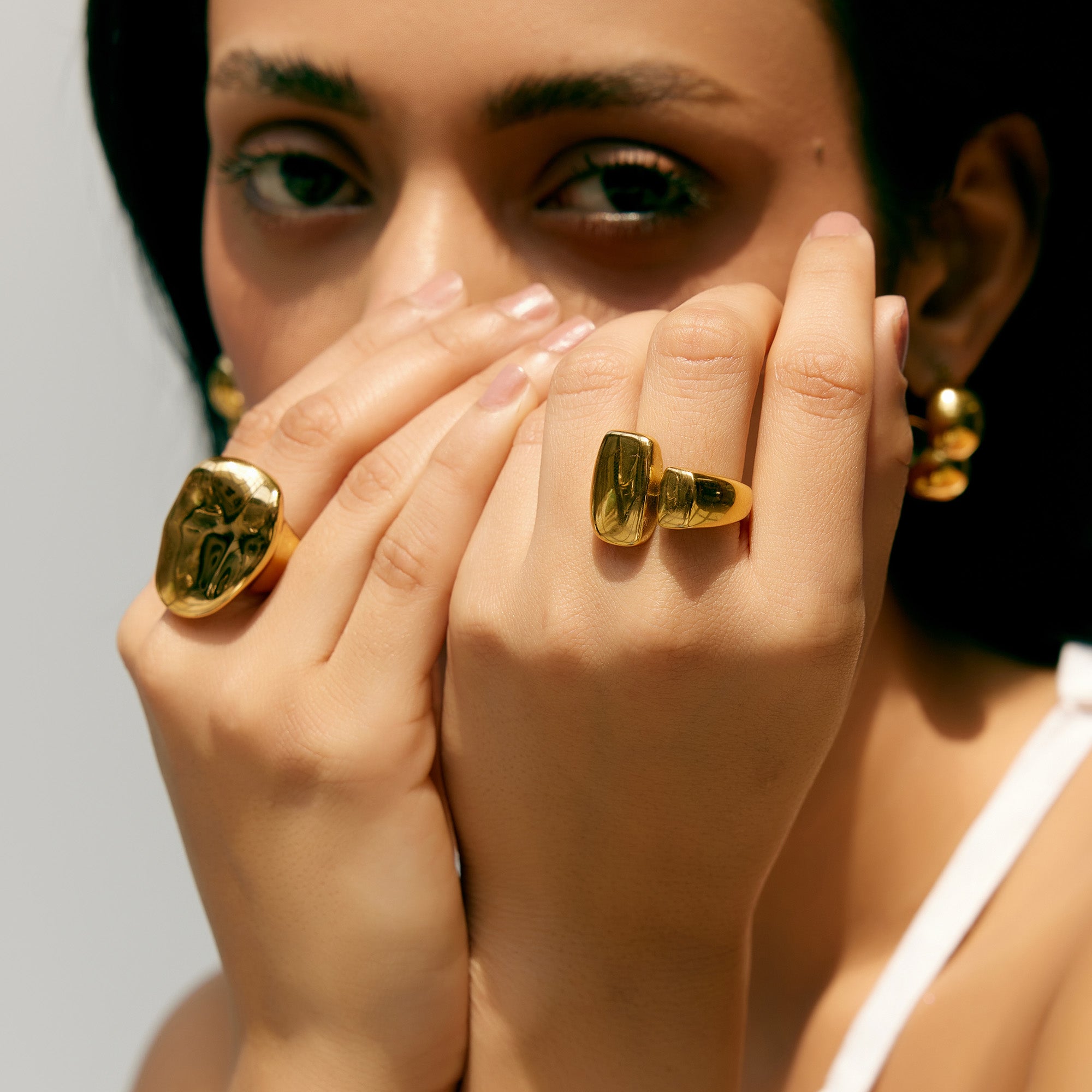 Rhonda Chunky Ring in 18K Gold Plated