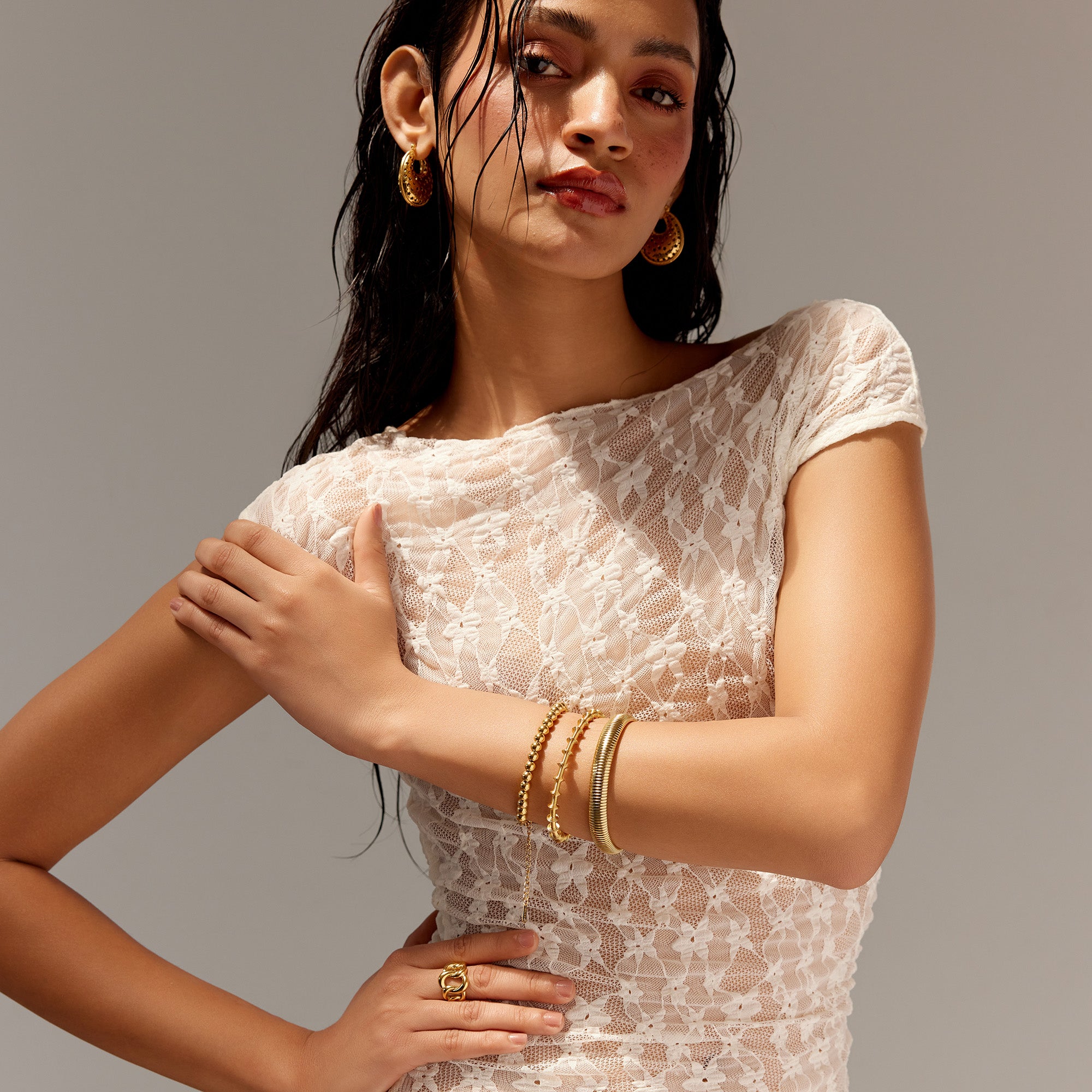 Maya Bracelet in 18K Gold Plated