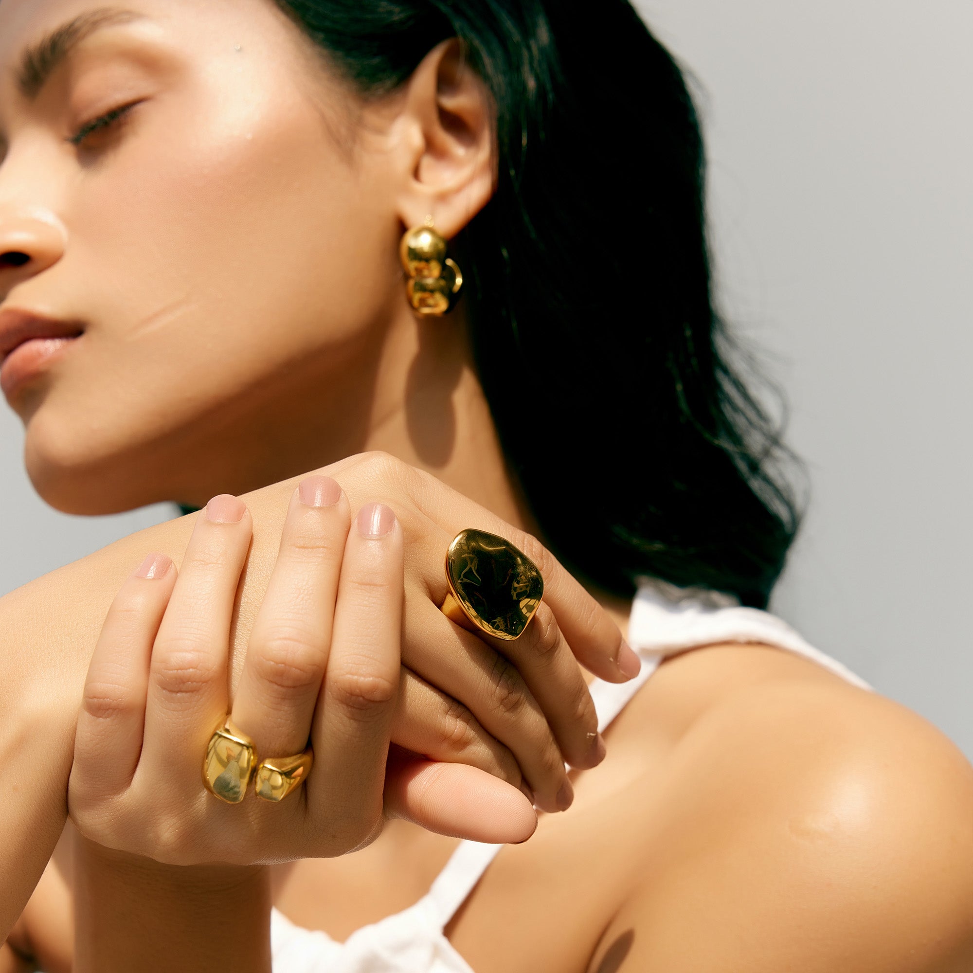 Masha Chunky Ring in 18K Gold Plated