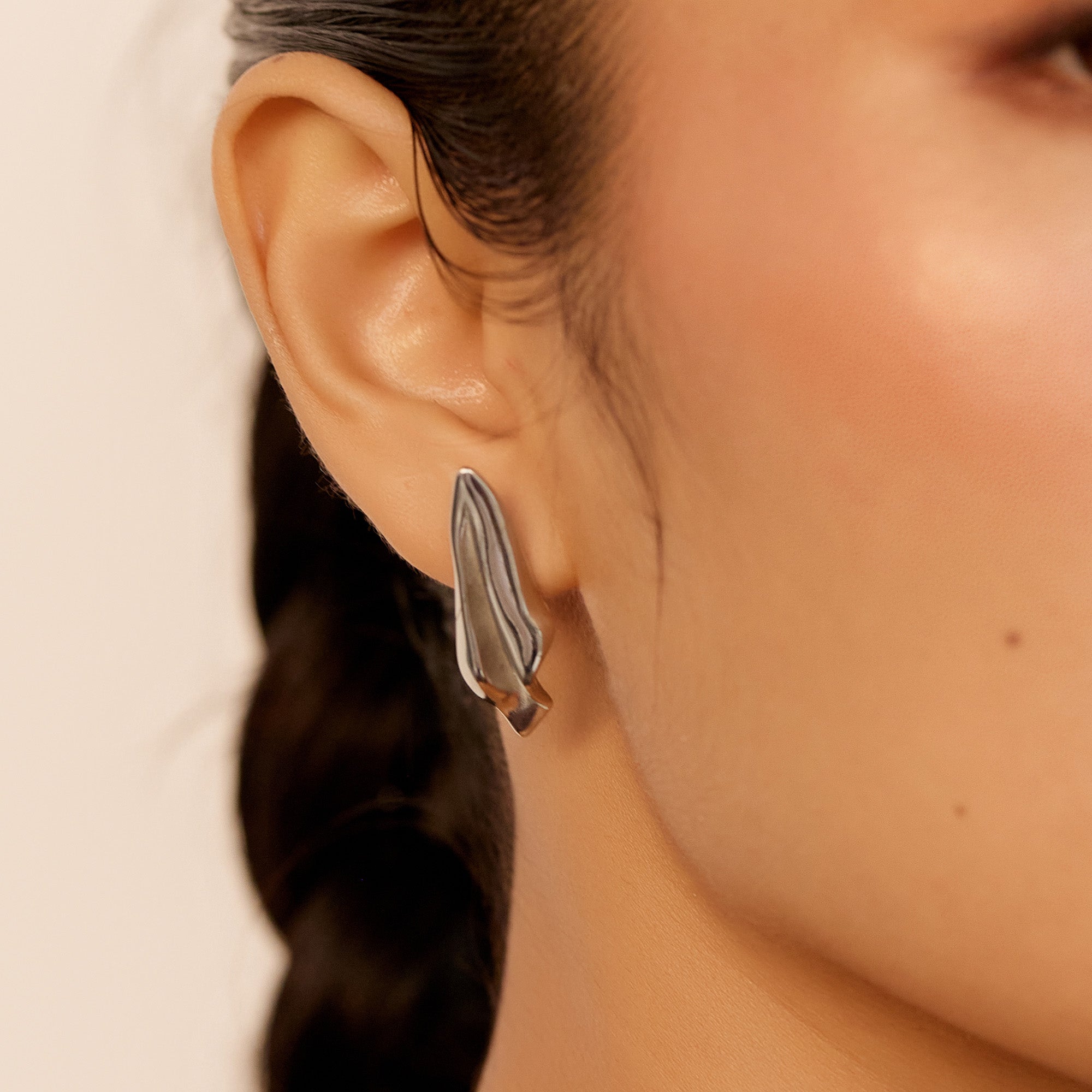 Eva Chrome Earrings