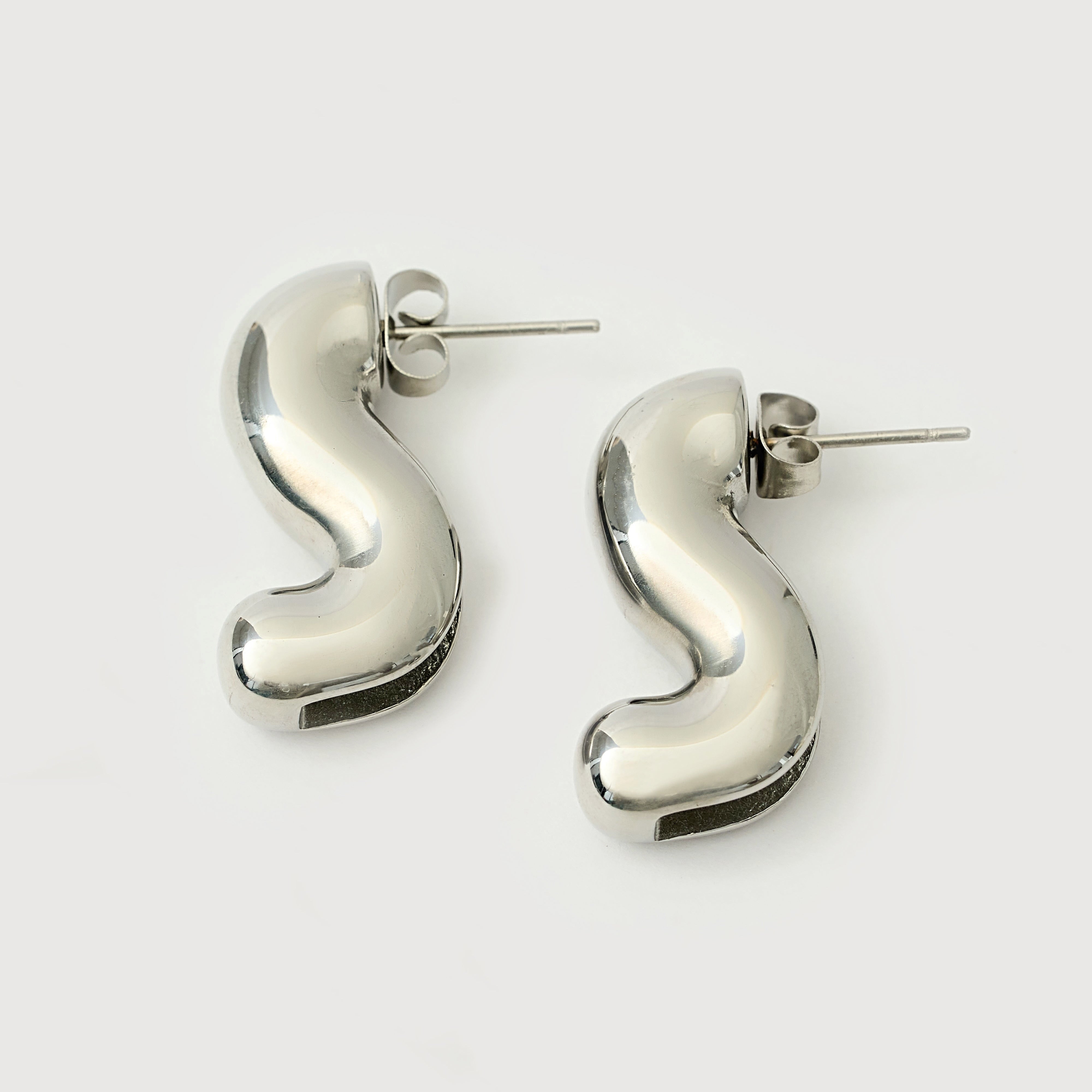 Sabrina S-shape Drop Earrings