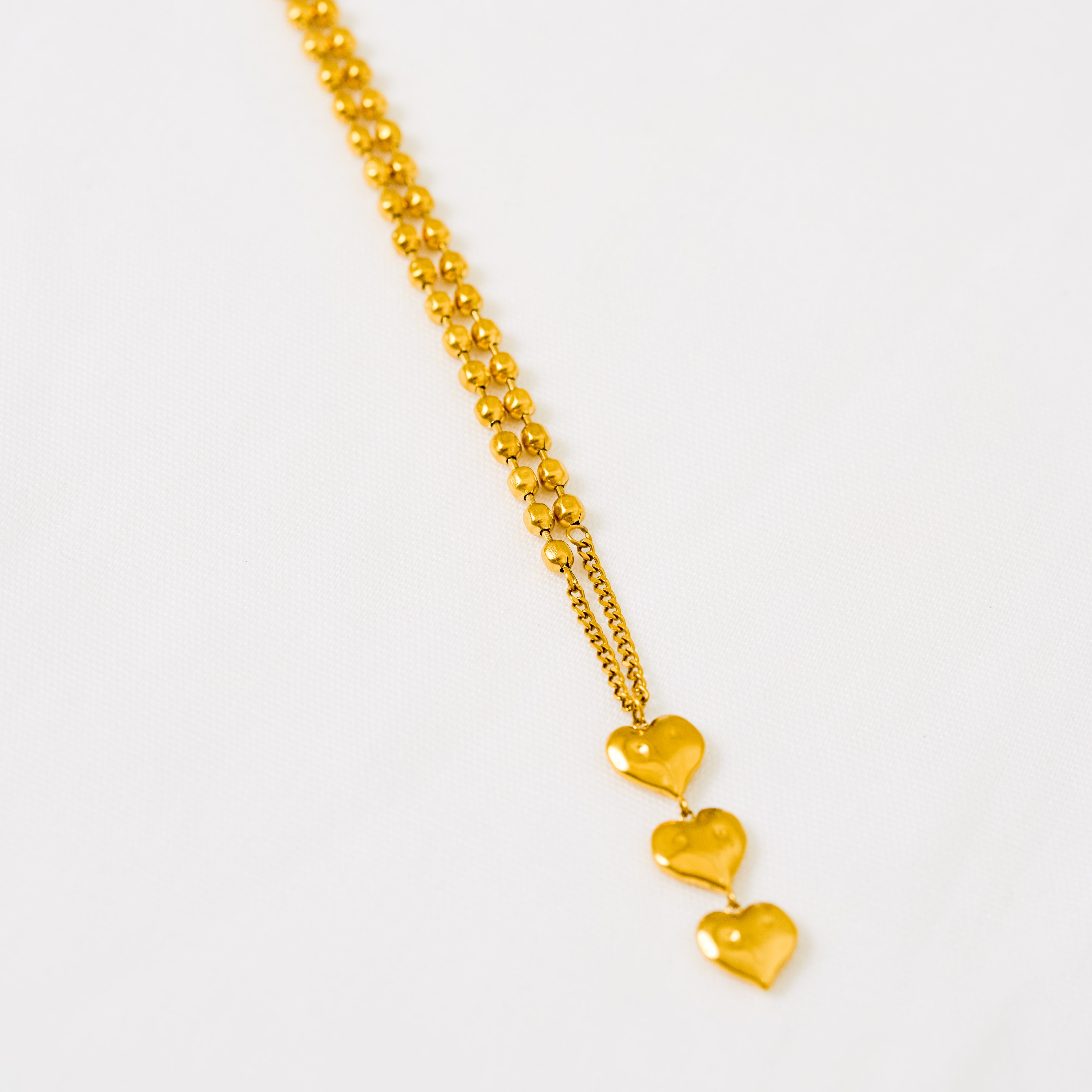 Esme Lariat Heart Necklace